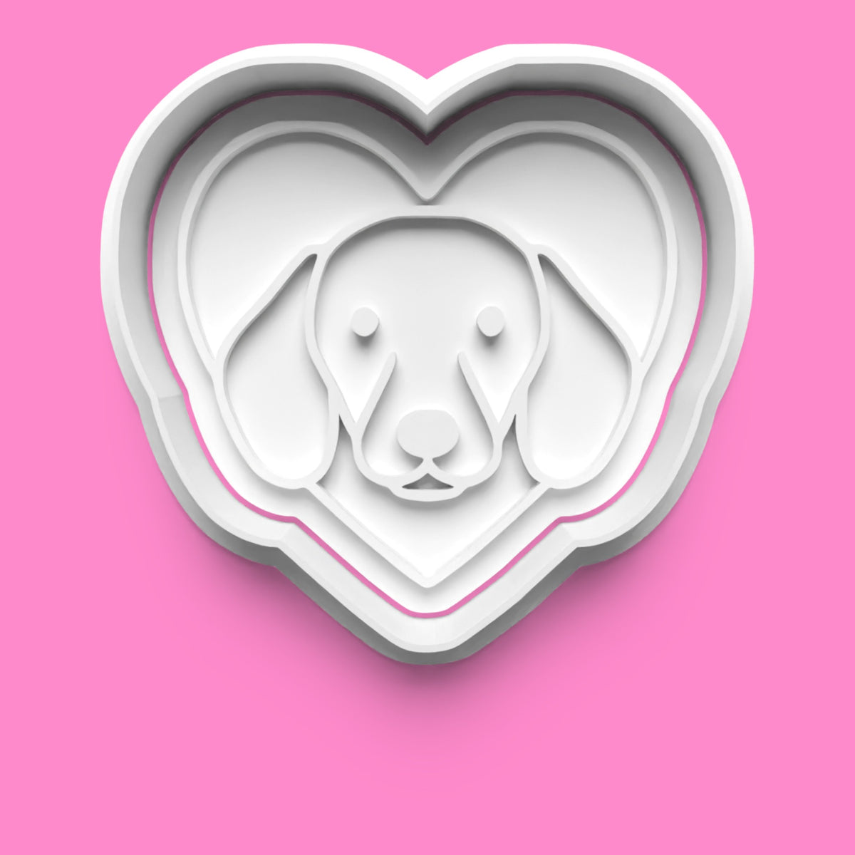 Dachshund Cookie Cutter Set - 4-Piece Dog, Bone & Heart Designs