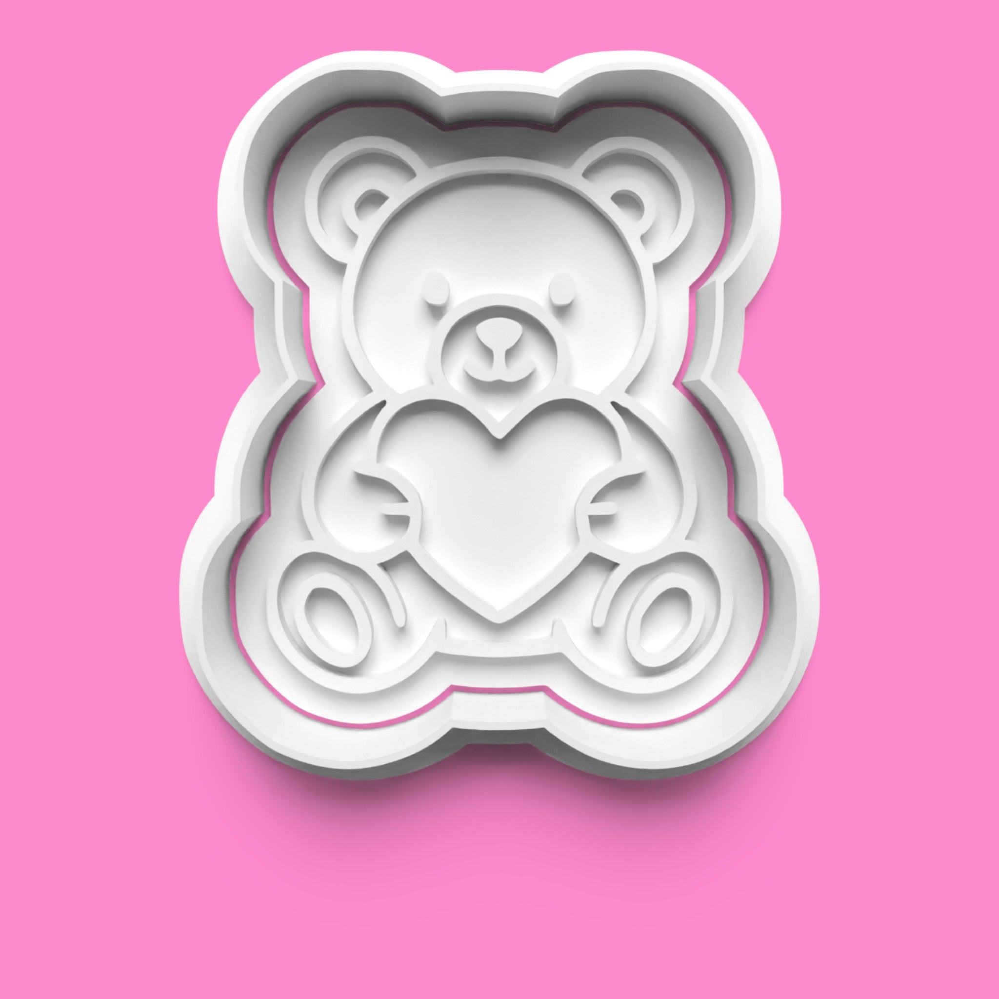 Romantic Love Cookie Cutter Set - 4-Piece Phone, Bear, Target & Padlock
