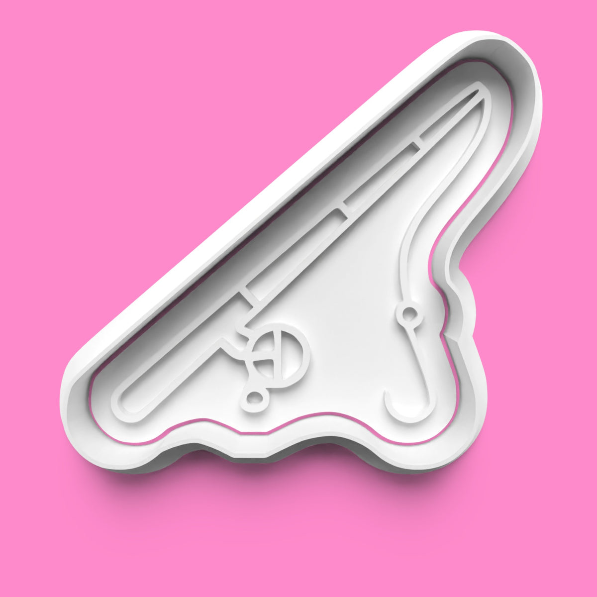 Fishing & Angling Cookie Cutter Set - Fisherman, Rod, Boat & Trophy - Multiple Sizes