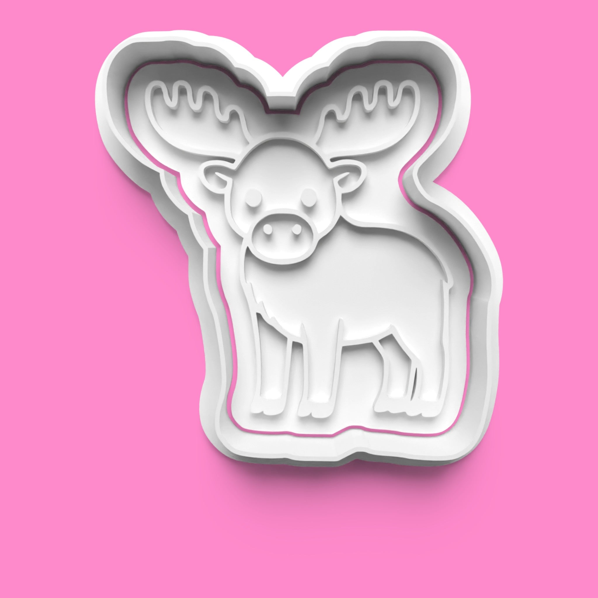 Forest Animals Cookie Cutter Set - Bear, Deer, Moose & Wolf - Multiple Sizes