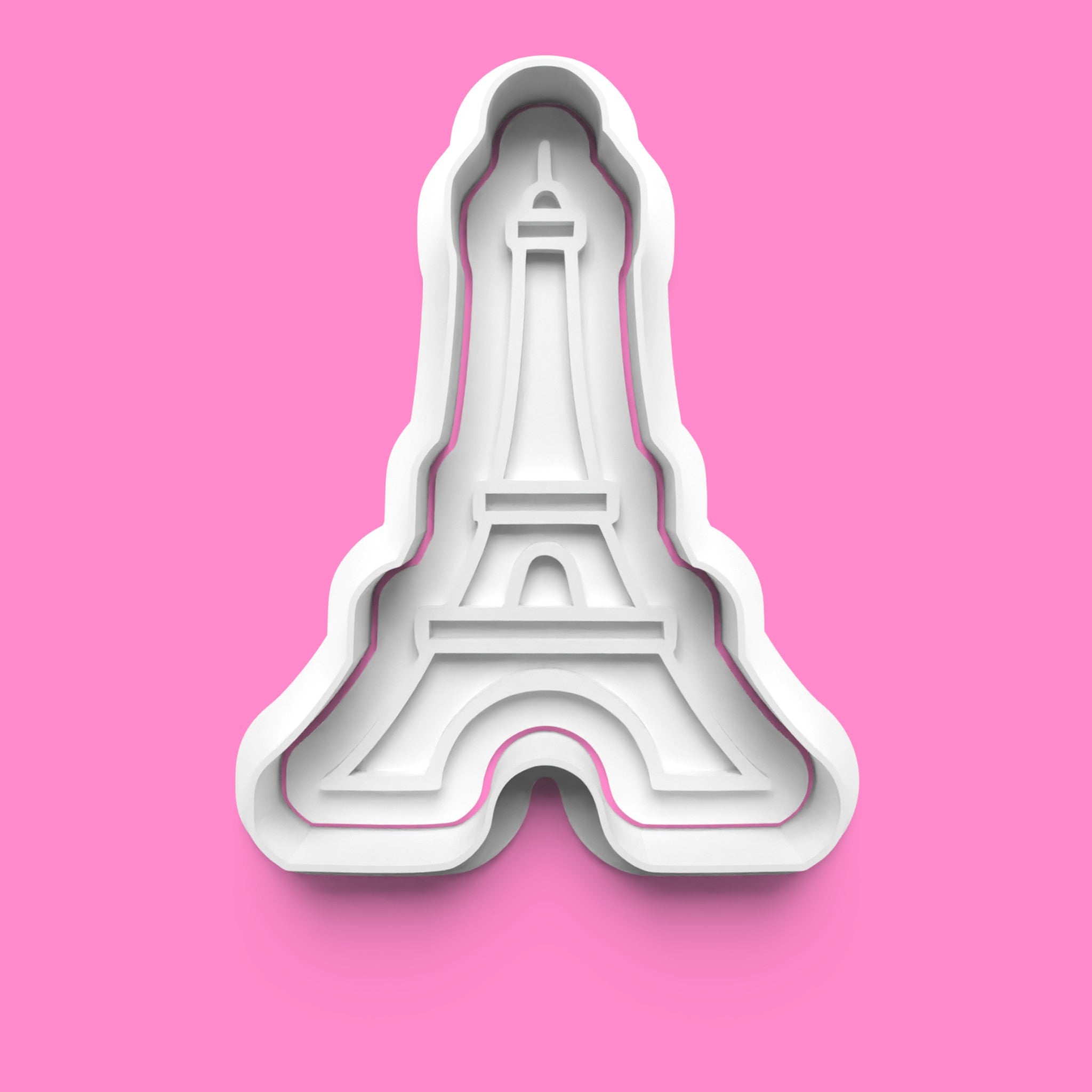 Paris City Cookie Cutter Set - 4 Piece French Theme: Eiffel Tower, Arc de Triomphe, Bicycle & Café