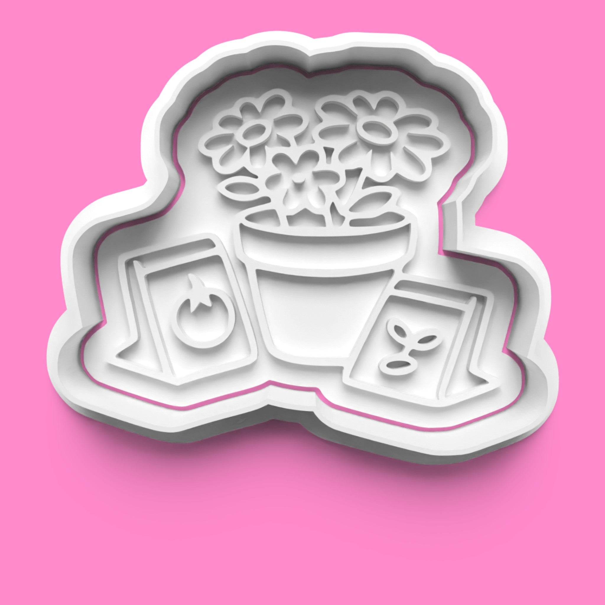 Garden Theme Cookie Cutter Set | Watering Can, Wheelbarrow & Floral Designs | Multiple Sizes