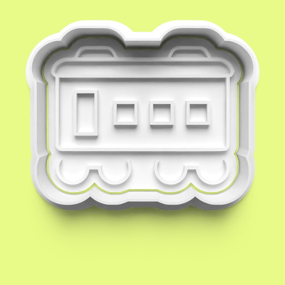 Steam Train & Carriage Cookie Cutter Set | 3D Printed Train Cookie Cutters | Fo