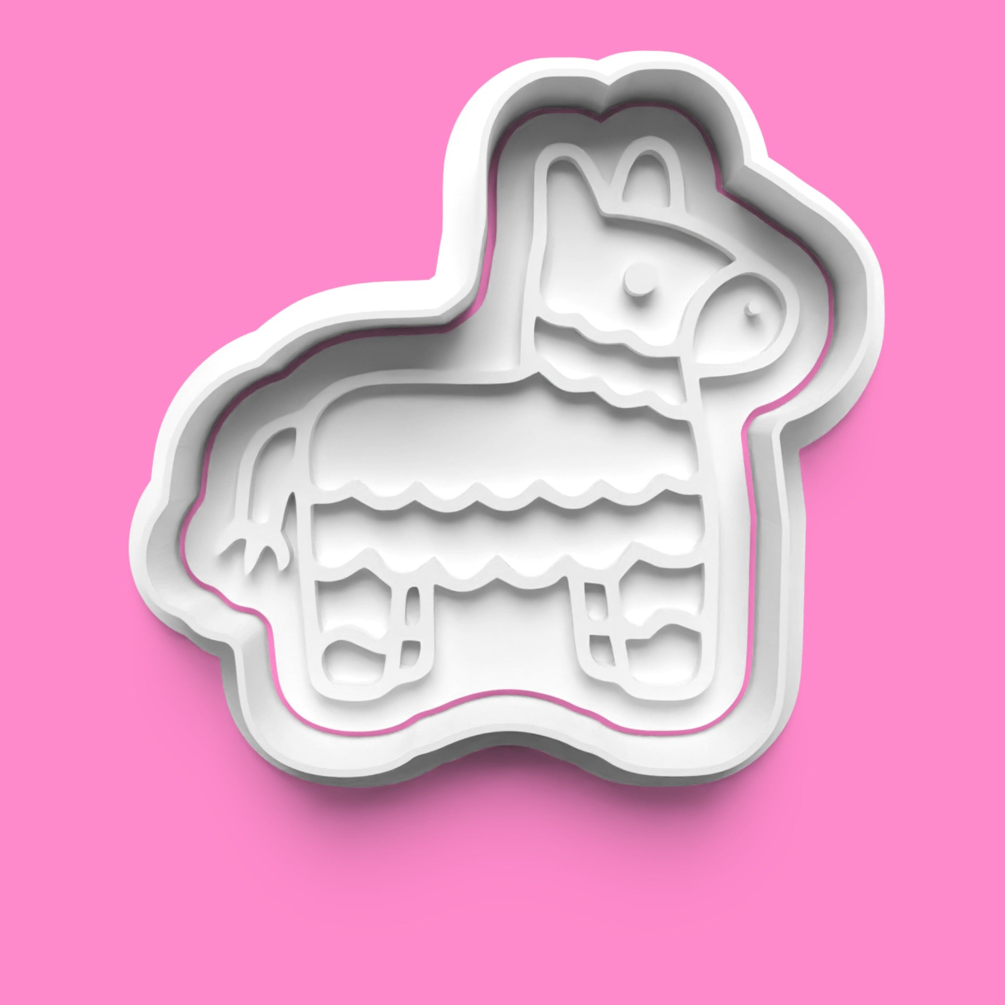 Fiesta Cookie Cutter & Stamp Set | Piñata, Cactus, Maracas & Party Bunting Designs | 7cm - 10cm