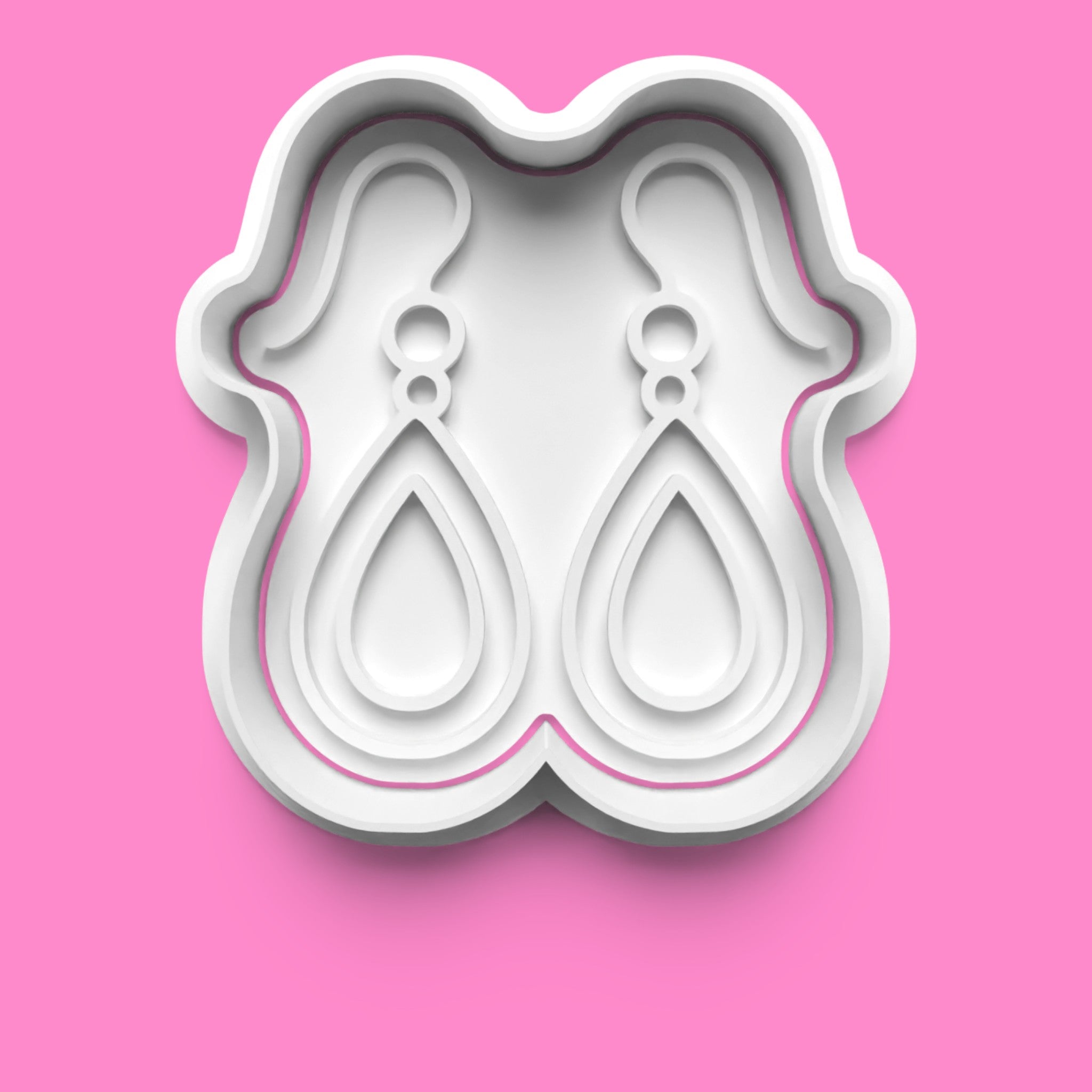 Glamour Jewelry Cookie Cutter & Stamp Set | Diamond Ring, Heart Necklace & Elegant Earrings Designs | 7cm - 10cm