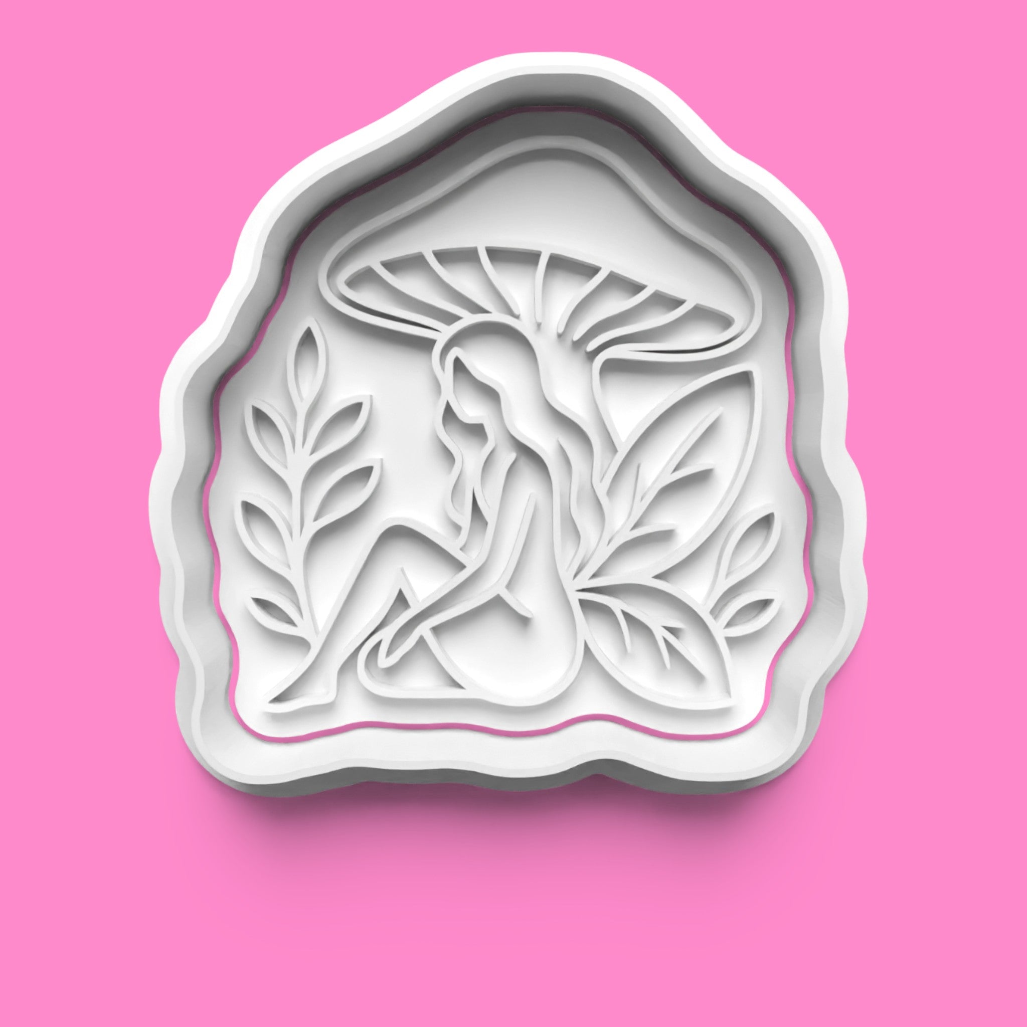Fairy Cookie Cutter & Embosser Set – Botanical Woodland Fairy Set of 4 (3 Sizes)