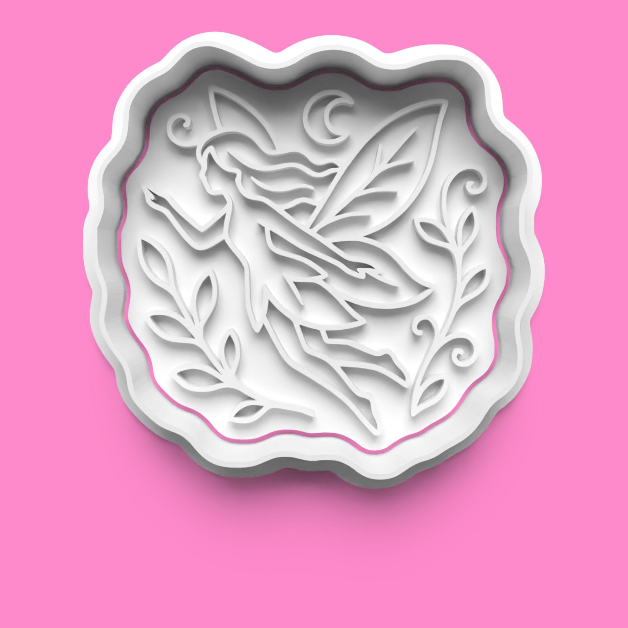 Fairy Cookie Cutter & Embosser Set – Botanical Woodland Fairy Set of 4 (3 Sizes)