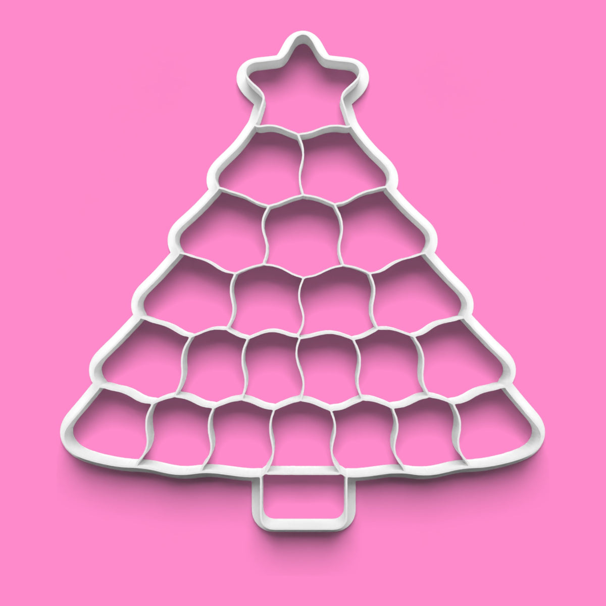 Christmas Tree Advent Calendar Cookie Cutter & Embosser Set – 24 Days