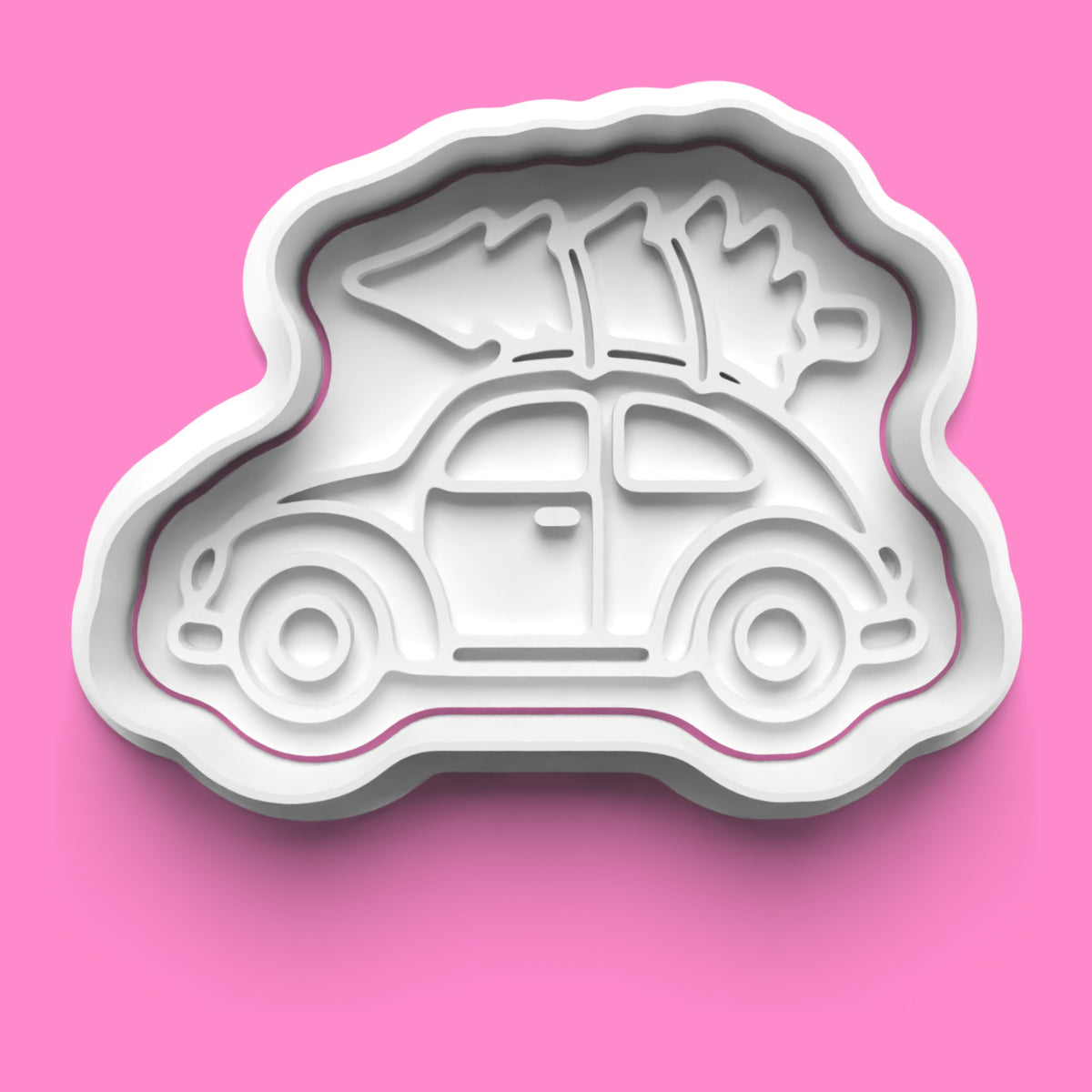 Driving Home for Christmas Cookie Cutter & Embosser Set – 4 Piece.