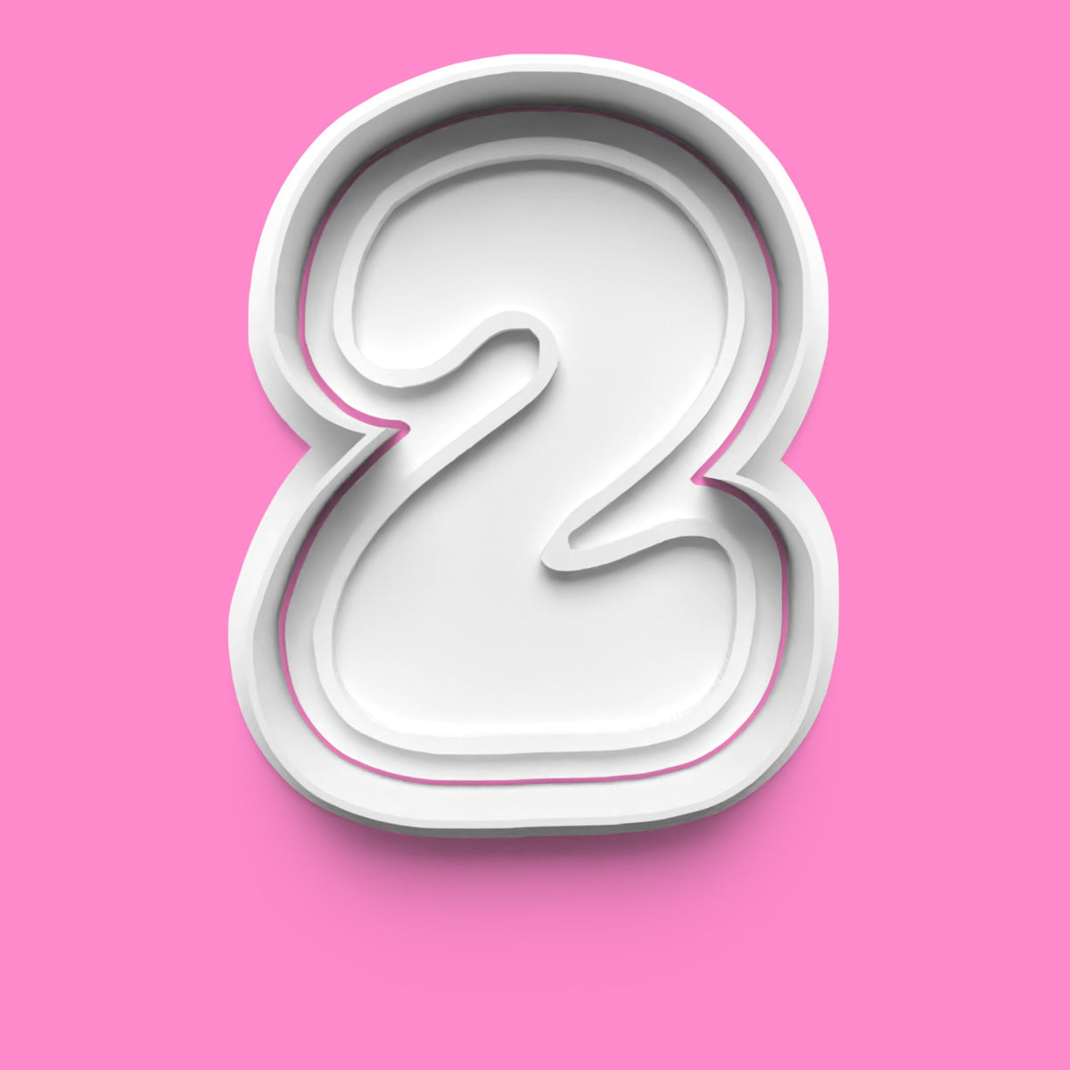 0–9 Number Cookie Cutters & Embosser Stamps | PLA Baking Set