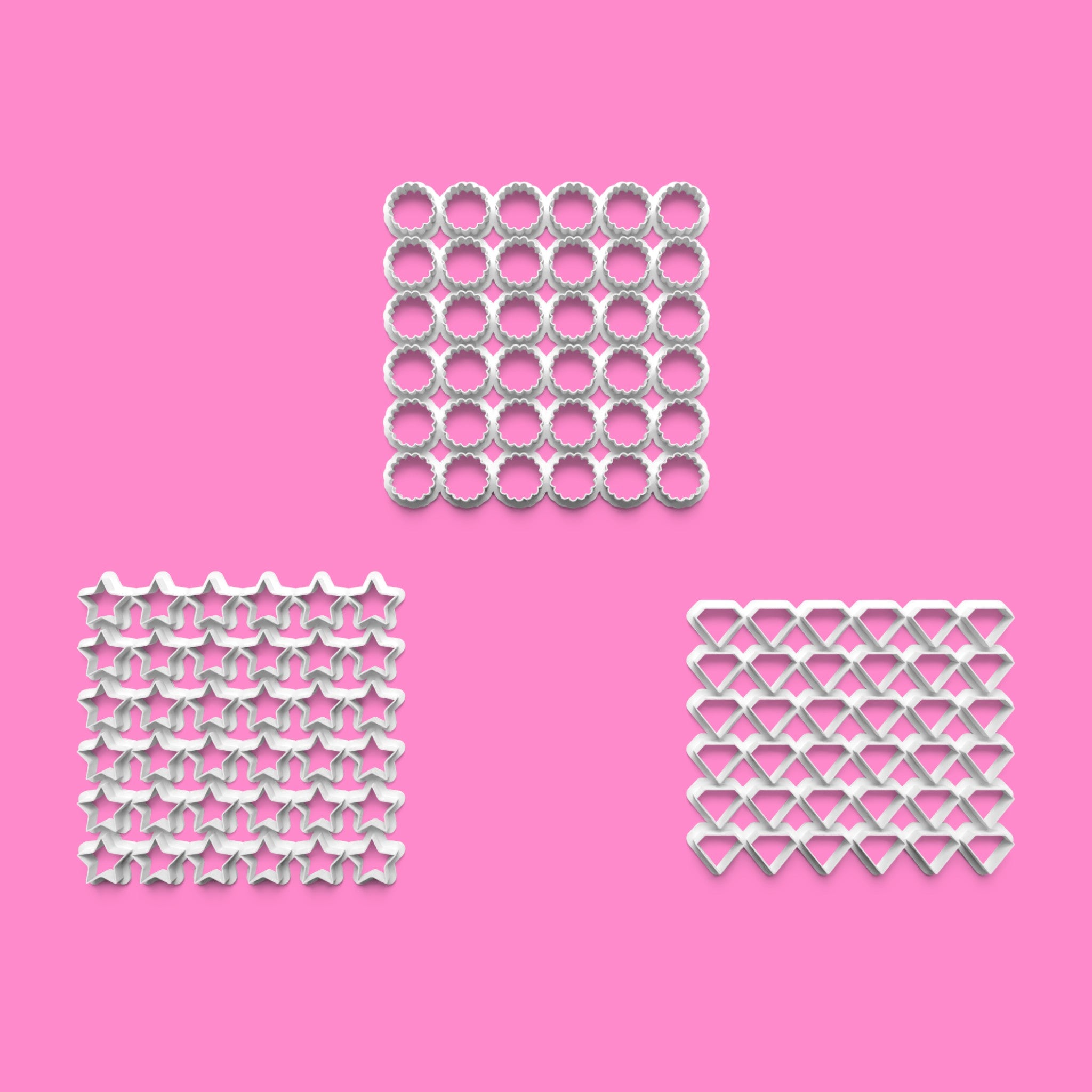Mini Shape Multicutter Set – Available in 2cm to 6cm Sizes 🎉