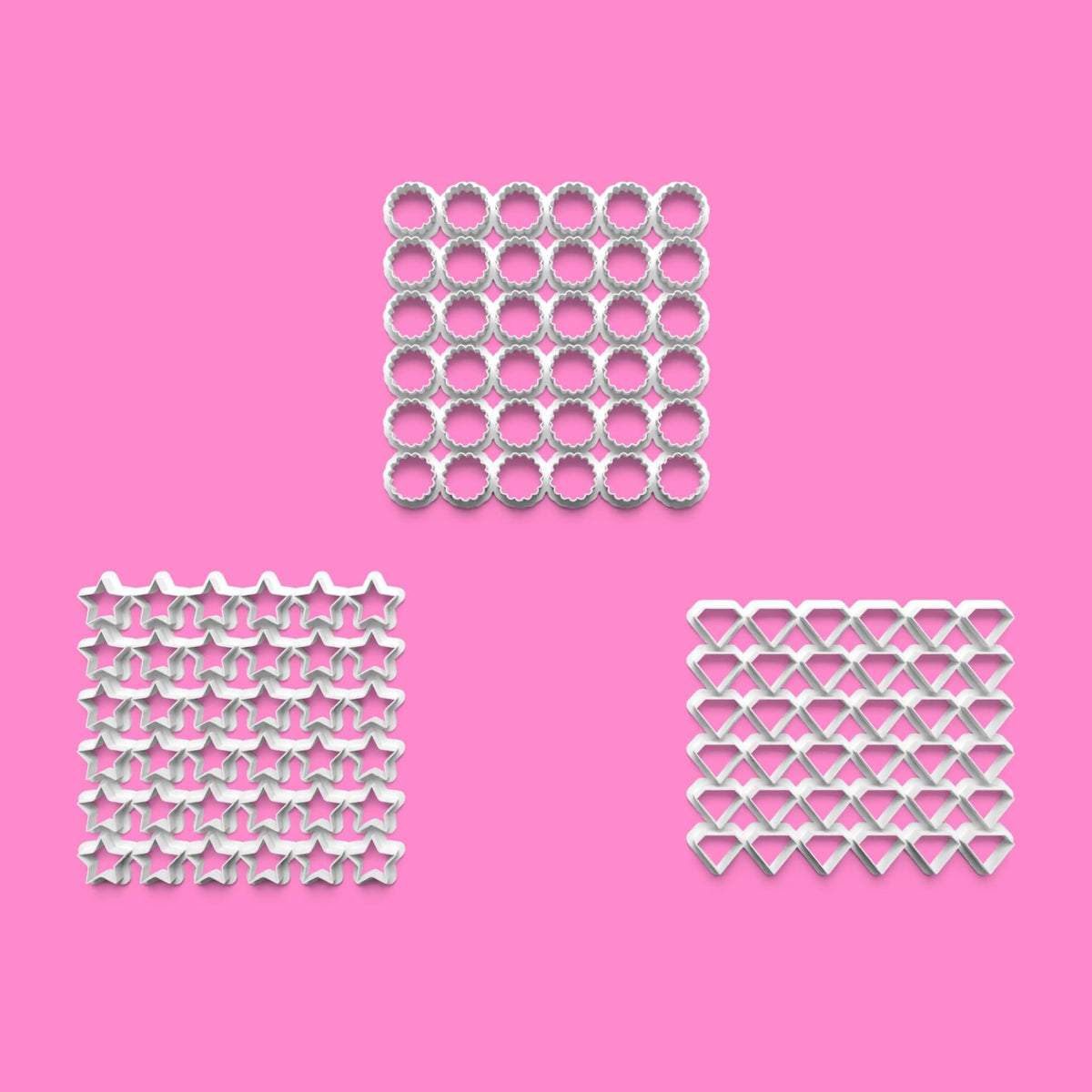 Mini Shape Multicutter Set – Available in 2cm to 6cm Sizes 🎉