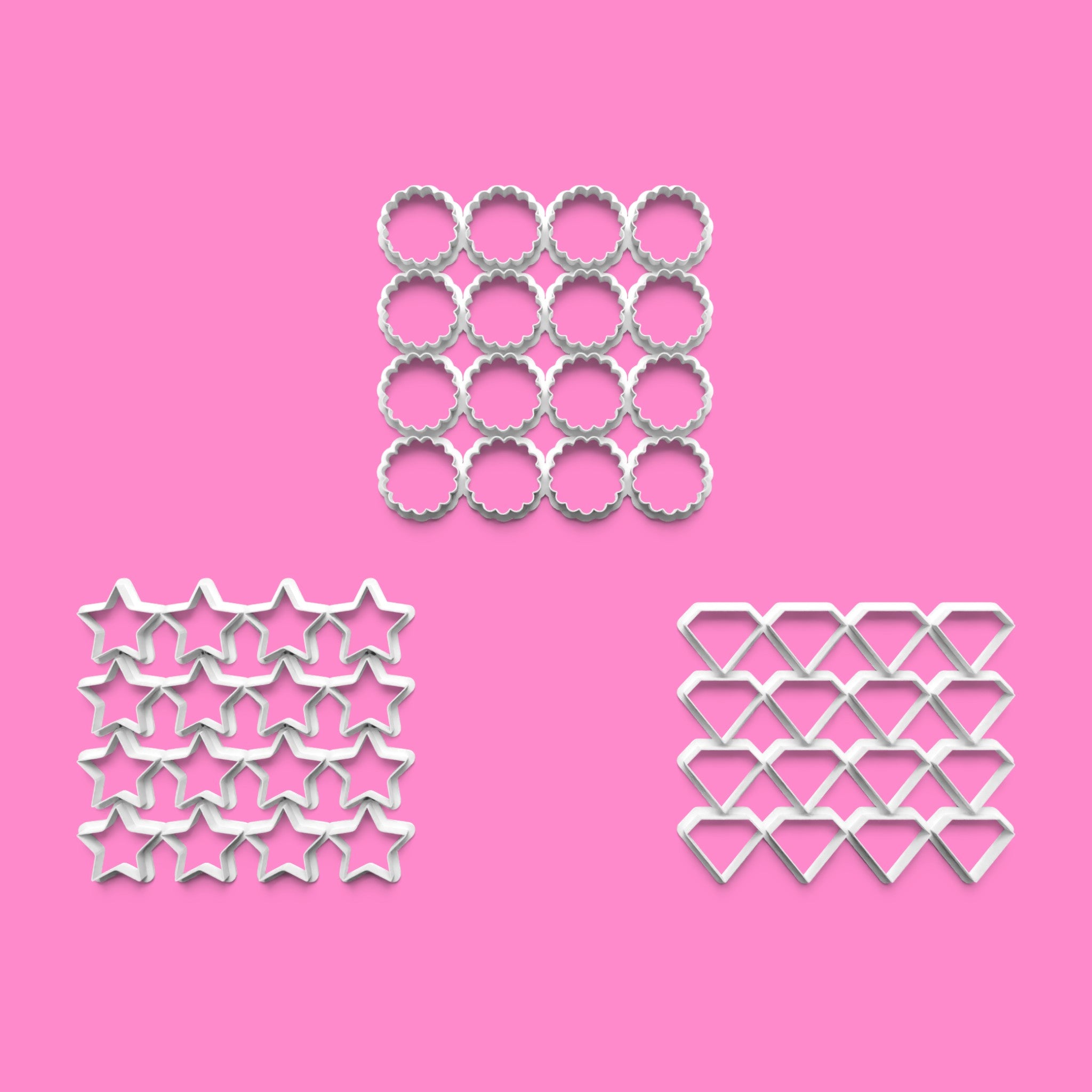 Mini Shape Multicutter Set – Available in 2cm to 6cm Sizes 🎉