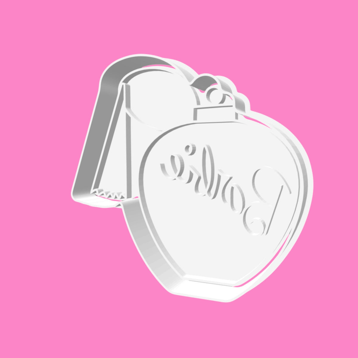 Barbie Perfume Bottle Cookie Cutter & Embosser – Glam Cookie Stamp