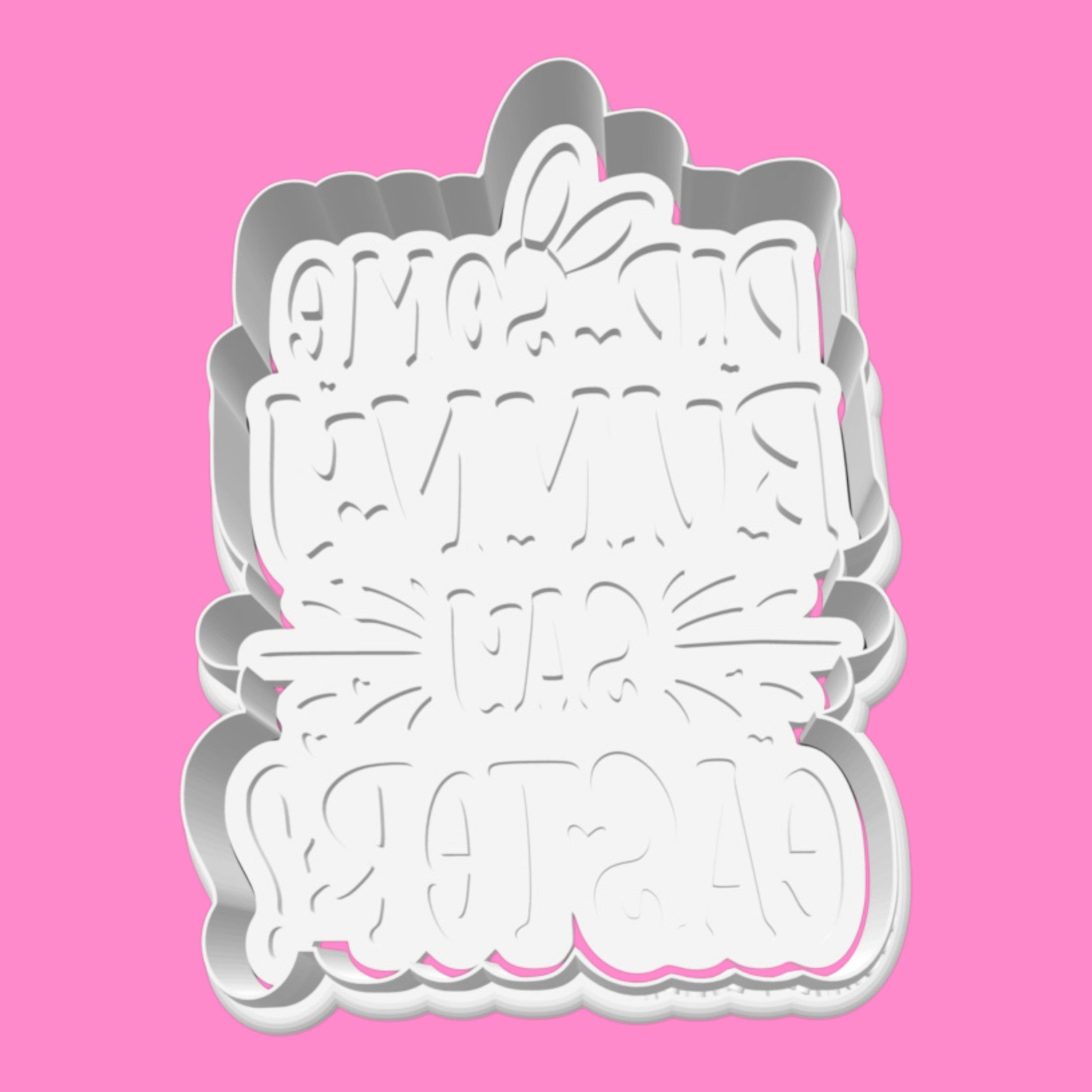 "Did Some Bunny Say Easter?" Cookie Cutter & Stamp