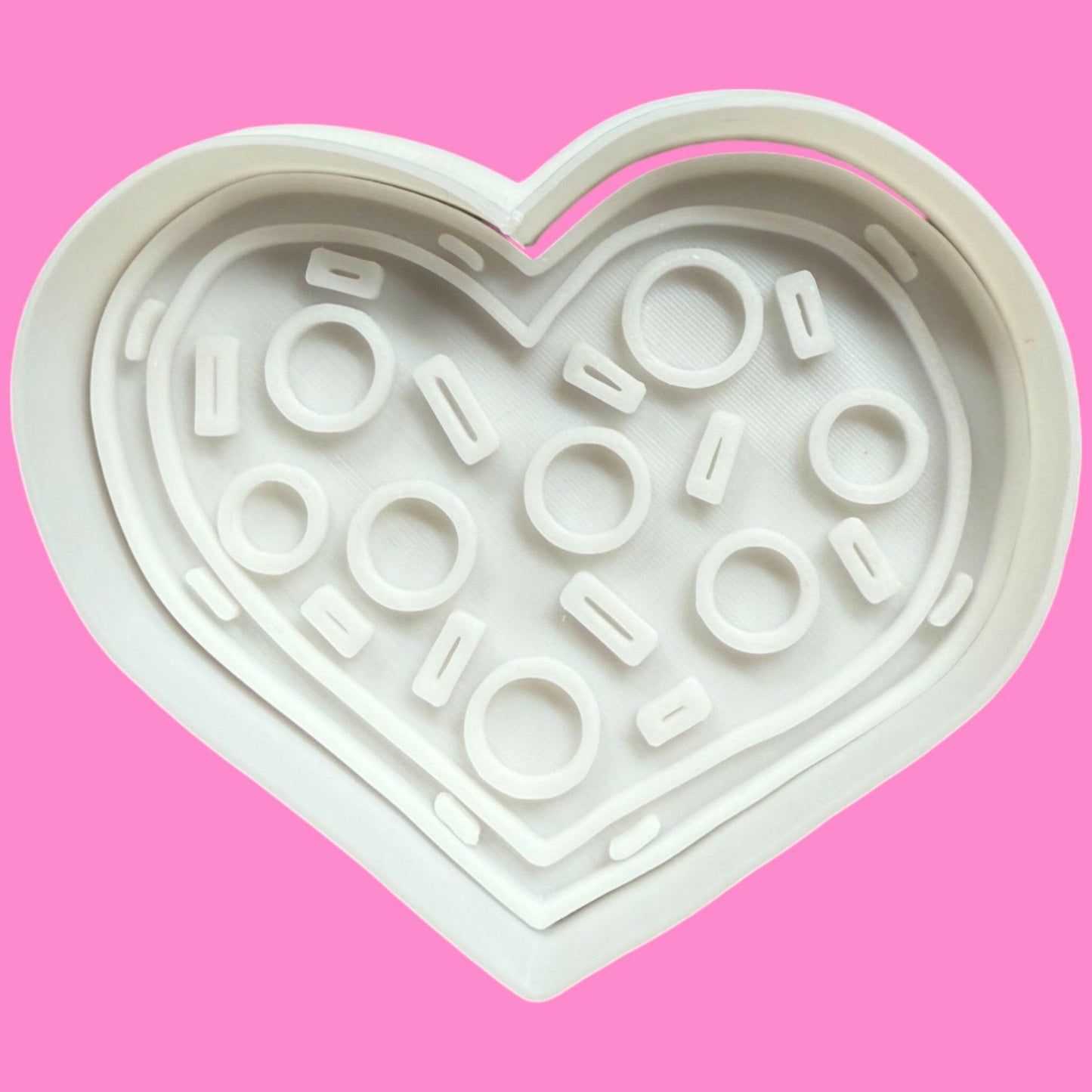 Love Heart Pizza Slice Cookie Cutter & Stamp | PLA
