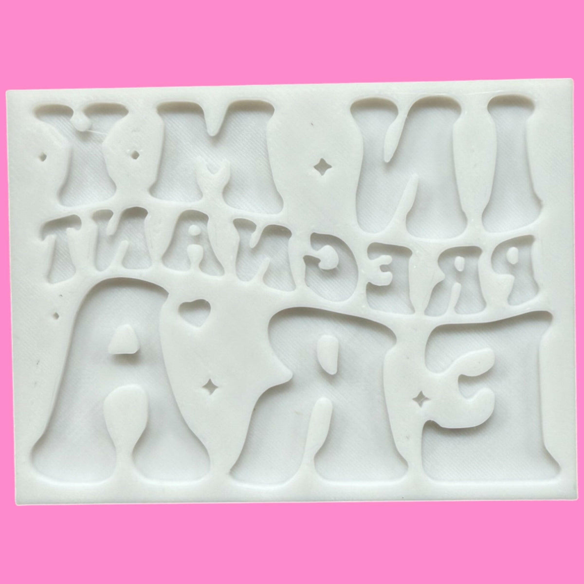 "In My Pregnant Era" Cookie Cutter & Stamp | Baby Shower & Bump Baking | PLA
