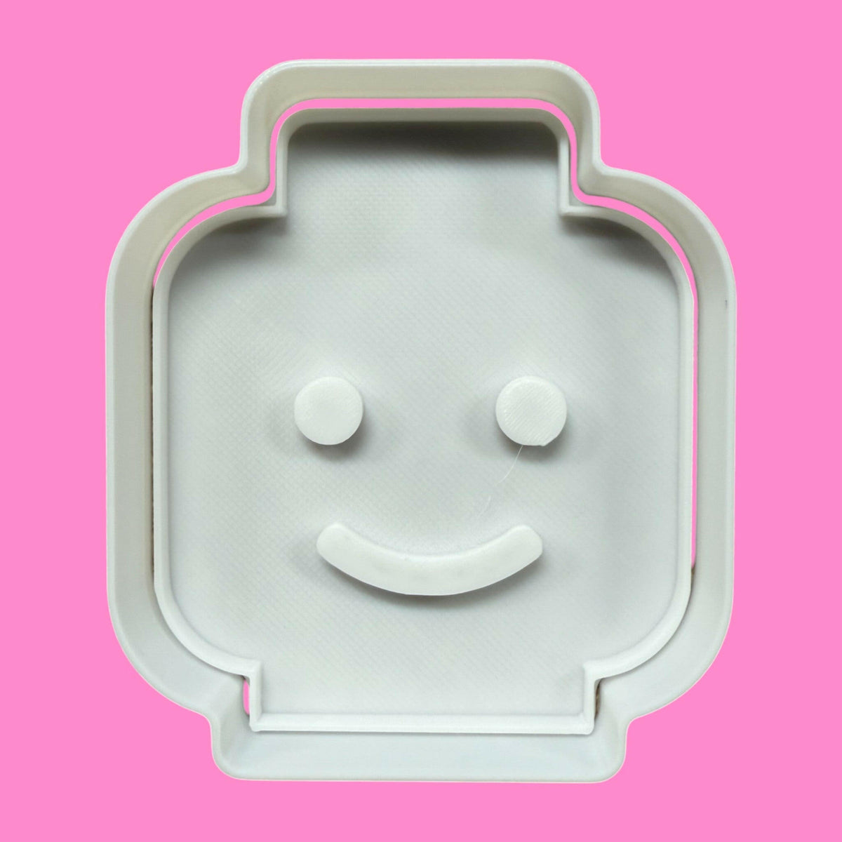 LEGO-Inspired Cookie Cutter Set – Brick, Minifigure, Face, and Square Block Designs.