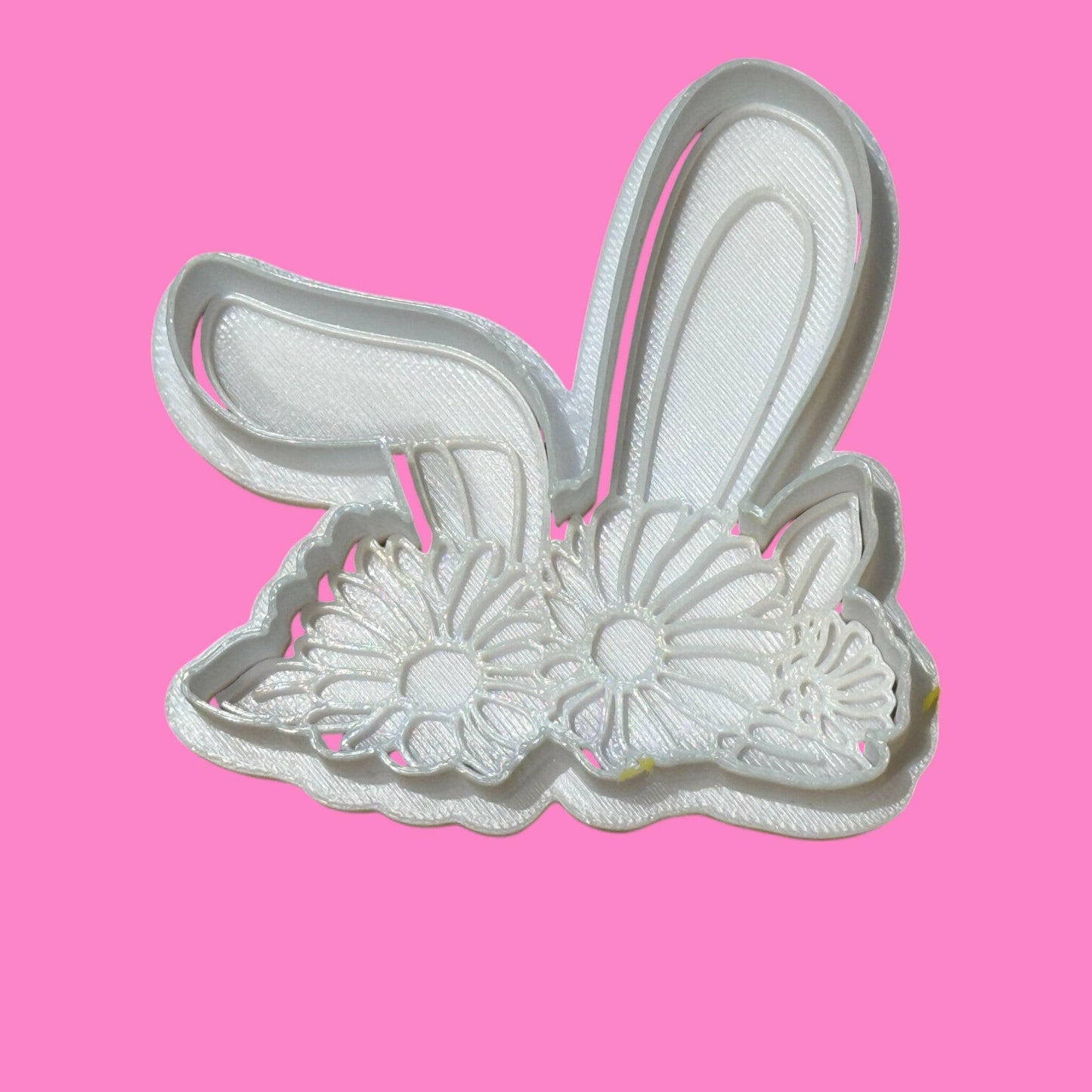 Bunny Ears with Floral Cookie Cutter & Stamp | Easter & Spring Baking | PLA
