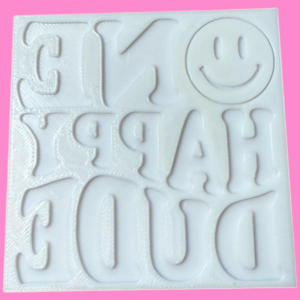 "One Happy Dude" Cookie Cutter & Stamp | Smiley Face Birthday Design | PLA.