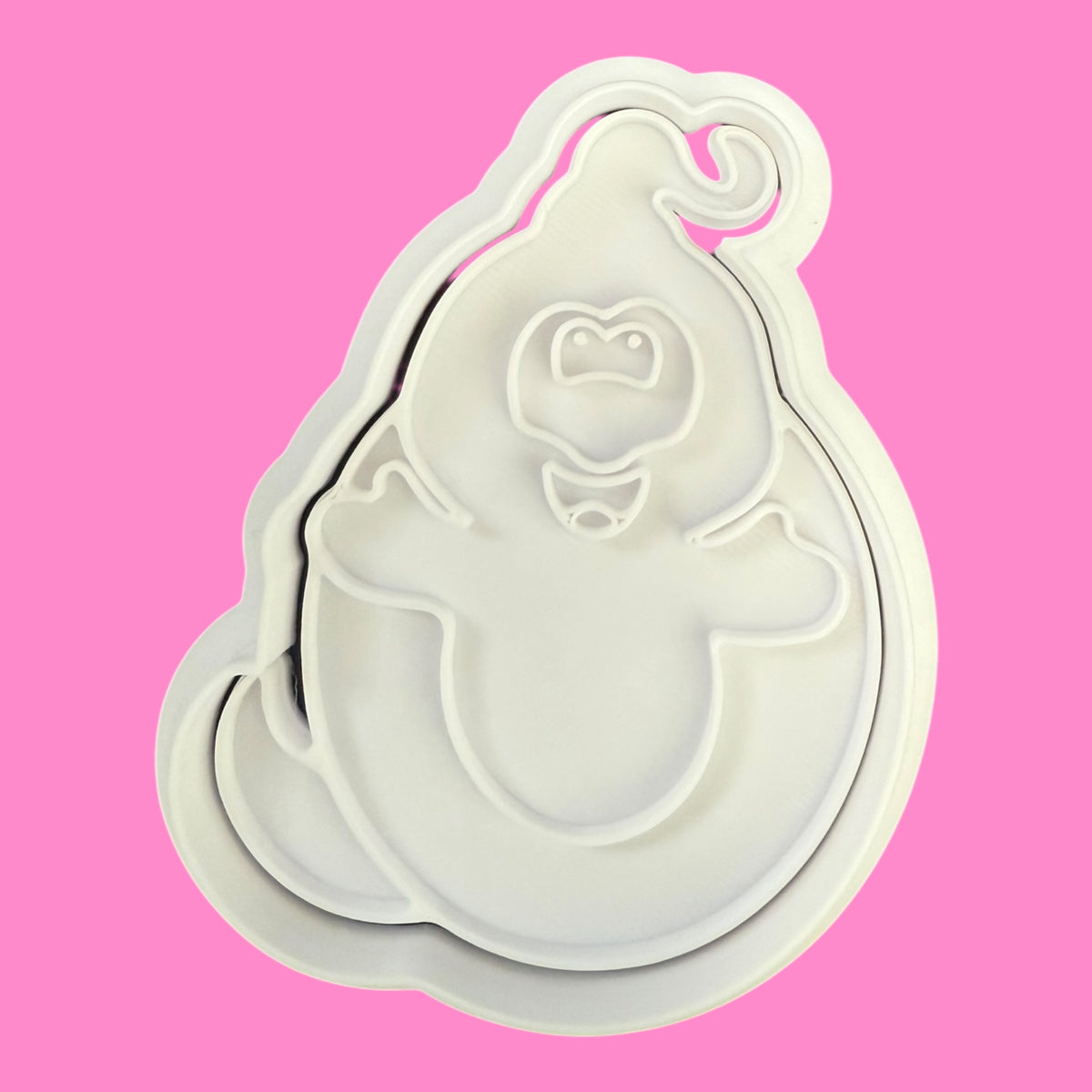 Cute BOO Halloween Cookie Cutter & Embosser Set – Ghost, Pumpkin & Witch House (3pcs)