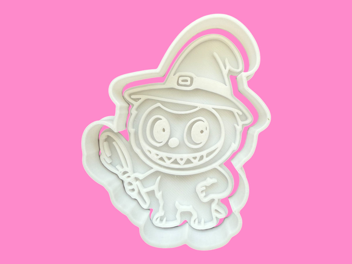 Inspired by Labubu Cookie Cutter & Embosser Stamp Set – Set of 6 Mischievous Character Design Set-2