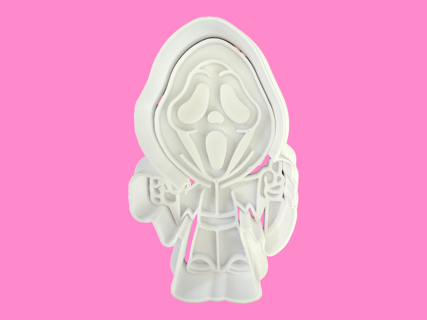 Scream Ghostface – Cookie Cutter & Embosser Stamp (Approx. 8cm)