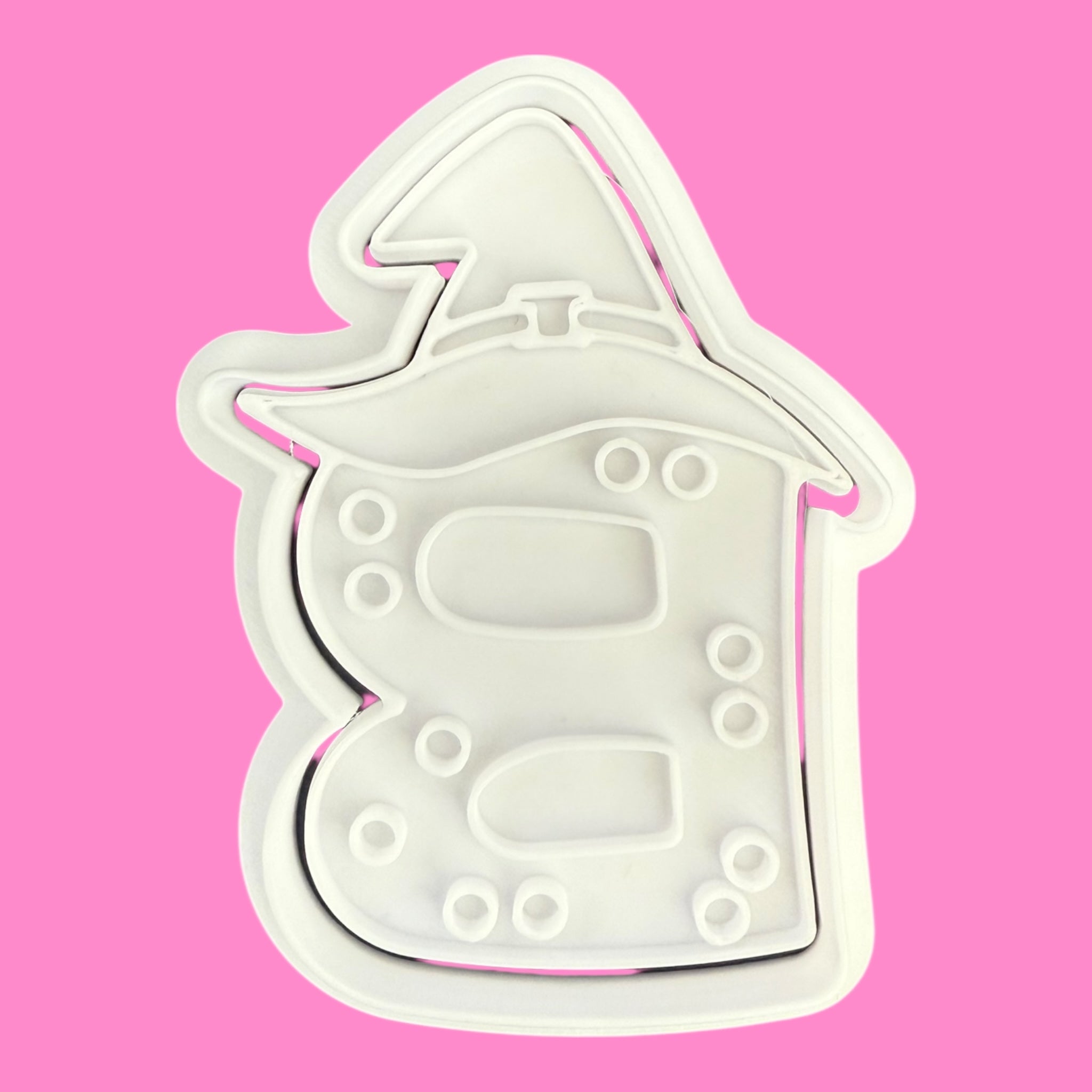 Cute BOO Halloween Cookie Cutter & Embosser Set – Ghost, Pumpkin & Witch House (3pcs)
