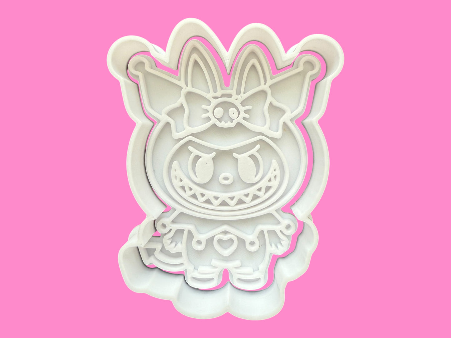Inspired by Labubu Cookie Cutter & Embosser Stamp Set – Set of 6 Mischievous Character Design Set-1