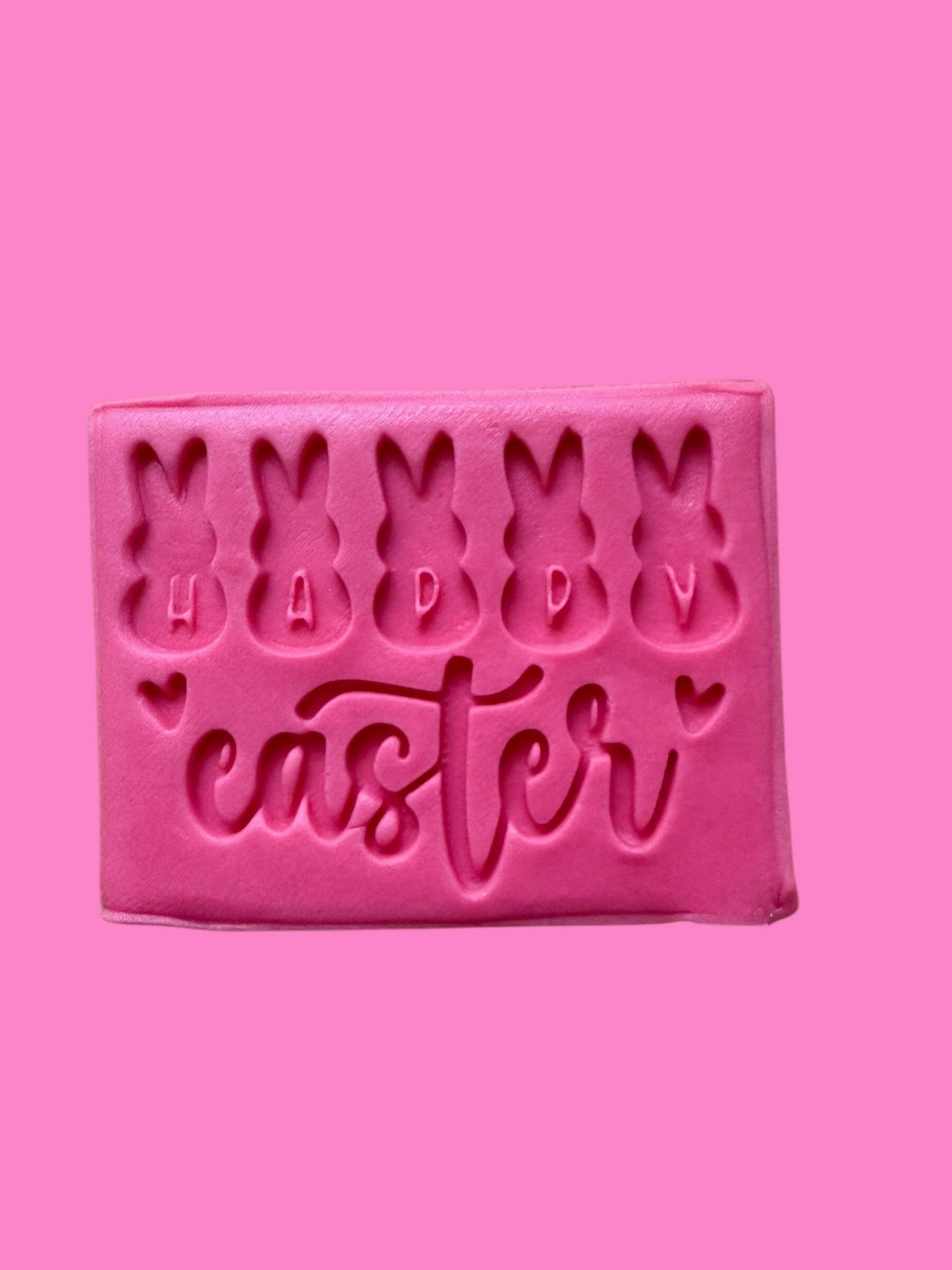 Happy Easter Bunny Font Cookie Cutter & Stamp | Emboss & Outboss Options | PLA