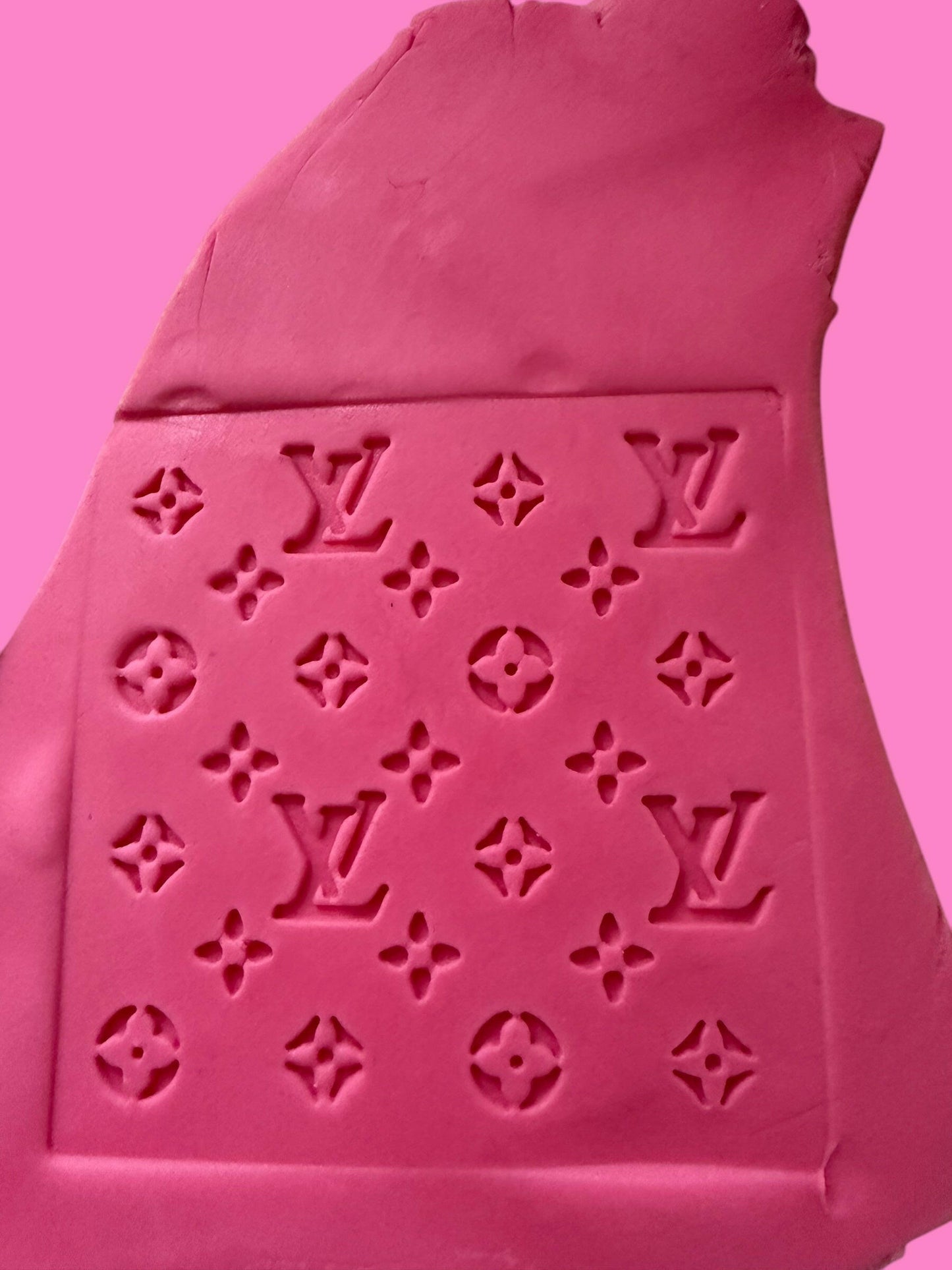 3D-Printed Designer Label Embosser Sheet – 10 cm Square, Hand Wash Only.