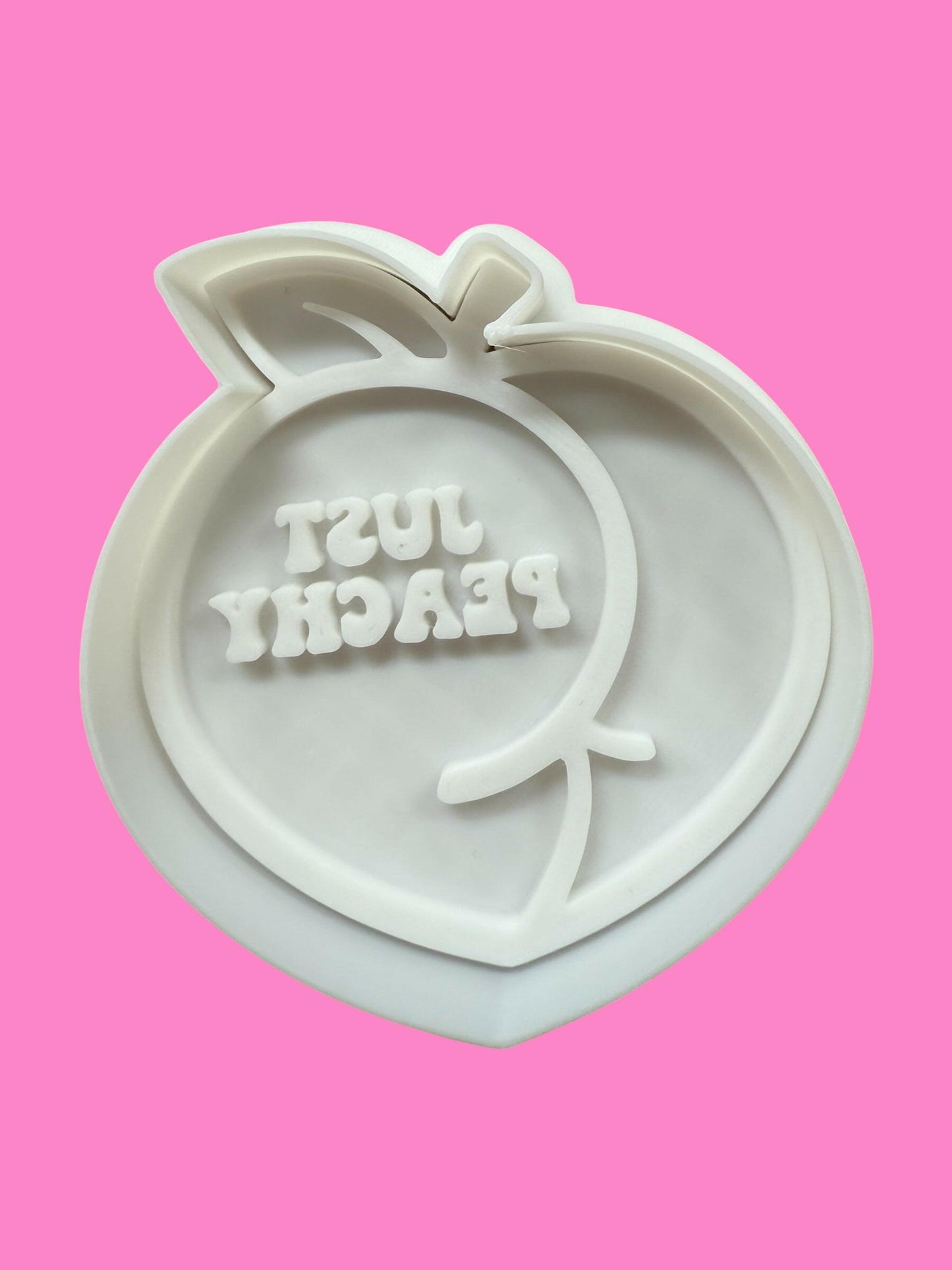 "Just Peachy" Cookie Cutter & Stamp | Cheeky Peach Design | PLA