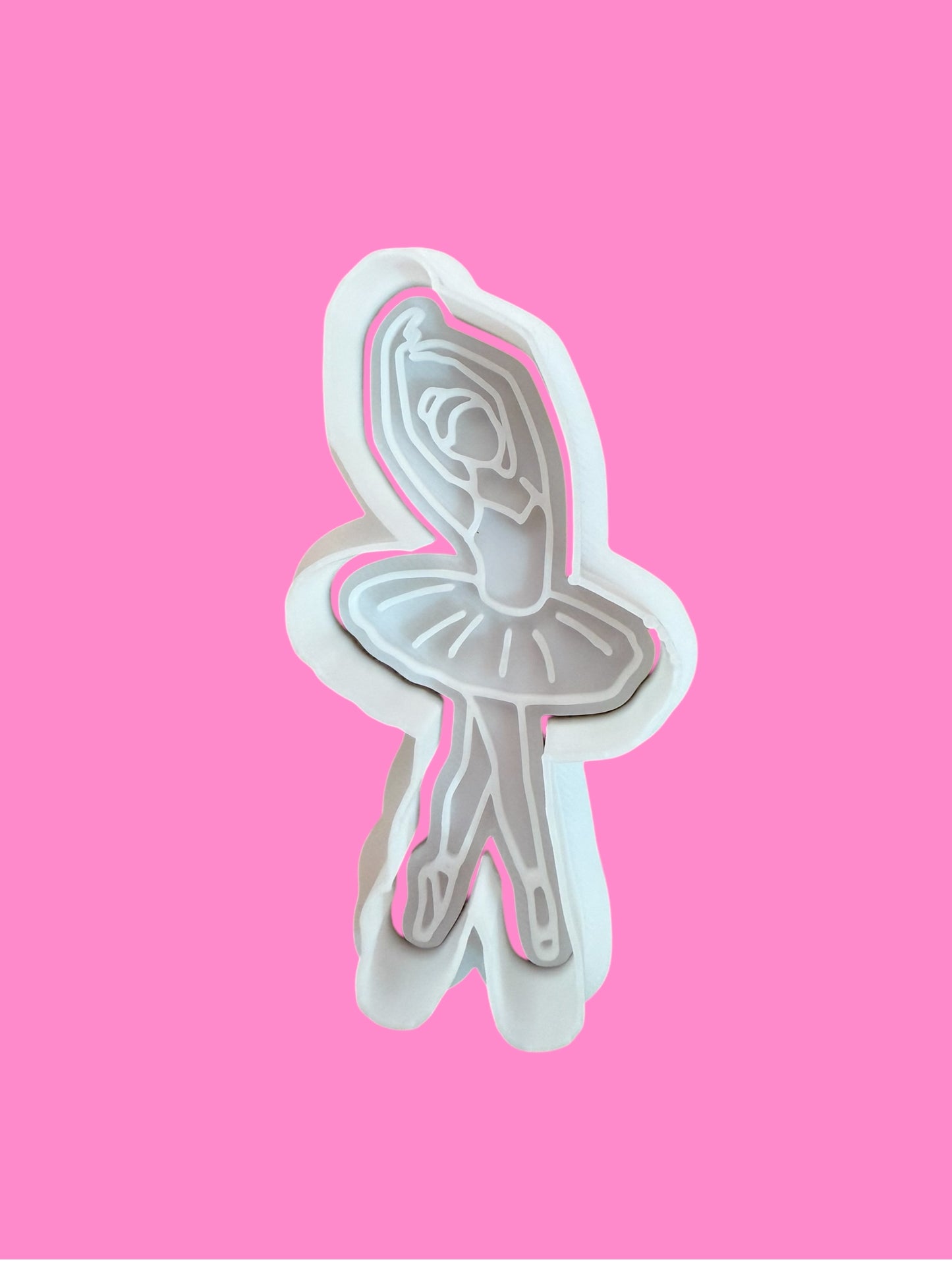 Ballerina Cookie Cutter & Embosser – Elegant Dance-Inspired Design