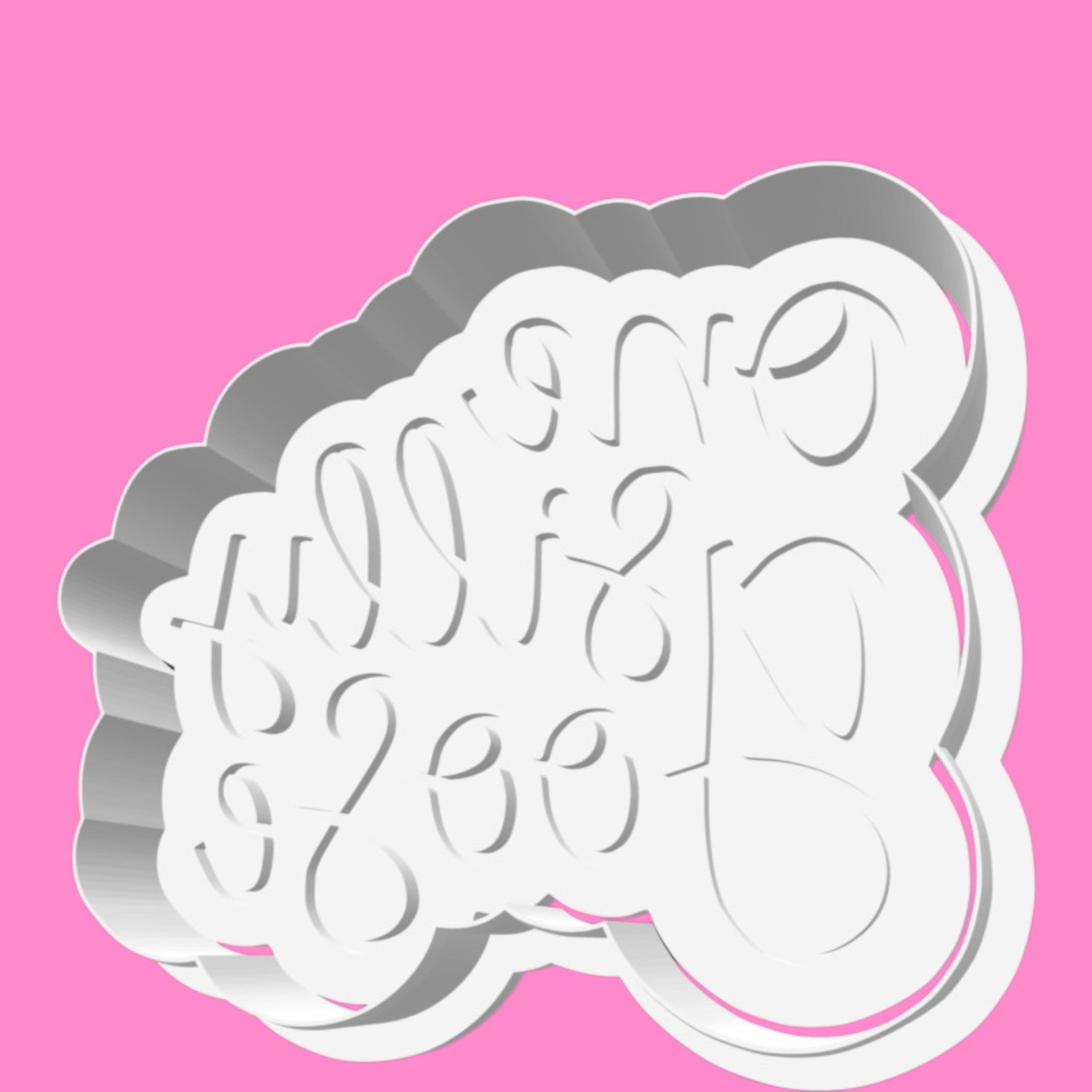 One Silly Goose 1st Birthday Cookie Cutter & Stamp Set | Cute Goose with Balloon, Bow & Winter Hat Designs | 8cm