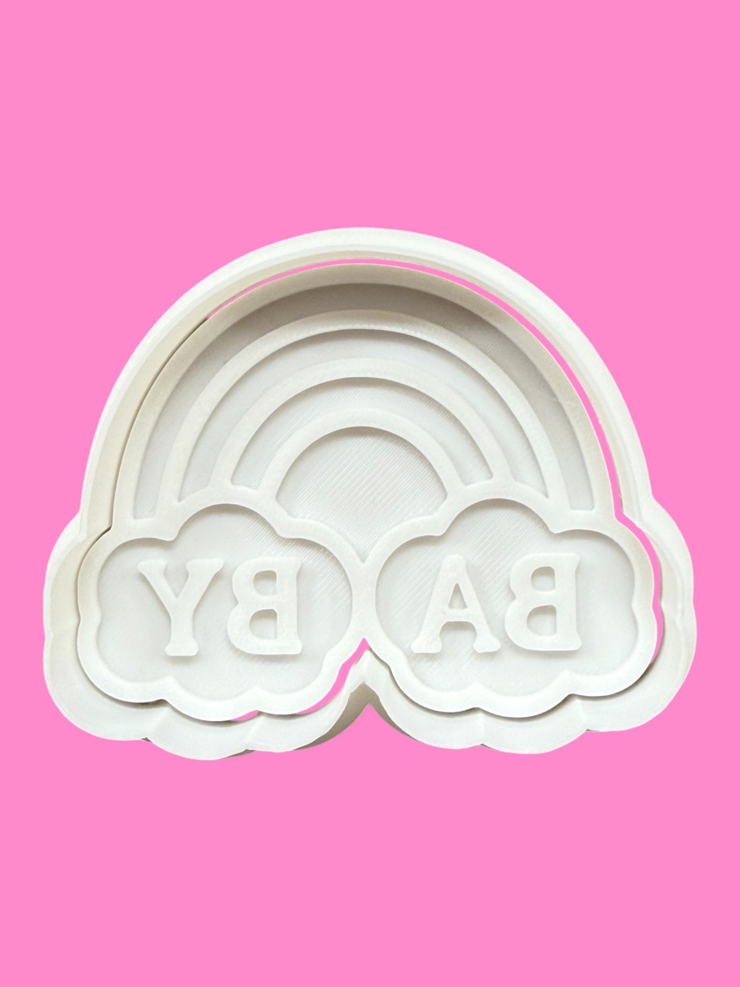 Baby Cloud & Rainbow Cookie Cutter & Embosser – Sweet Sky-Themed Baking Design