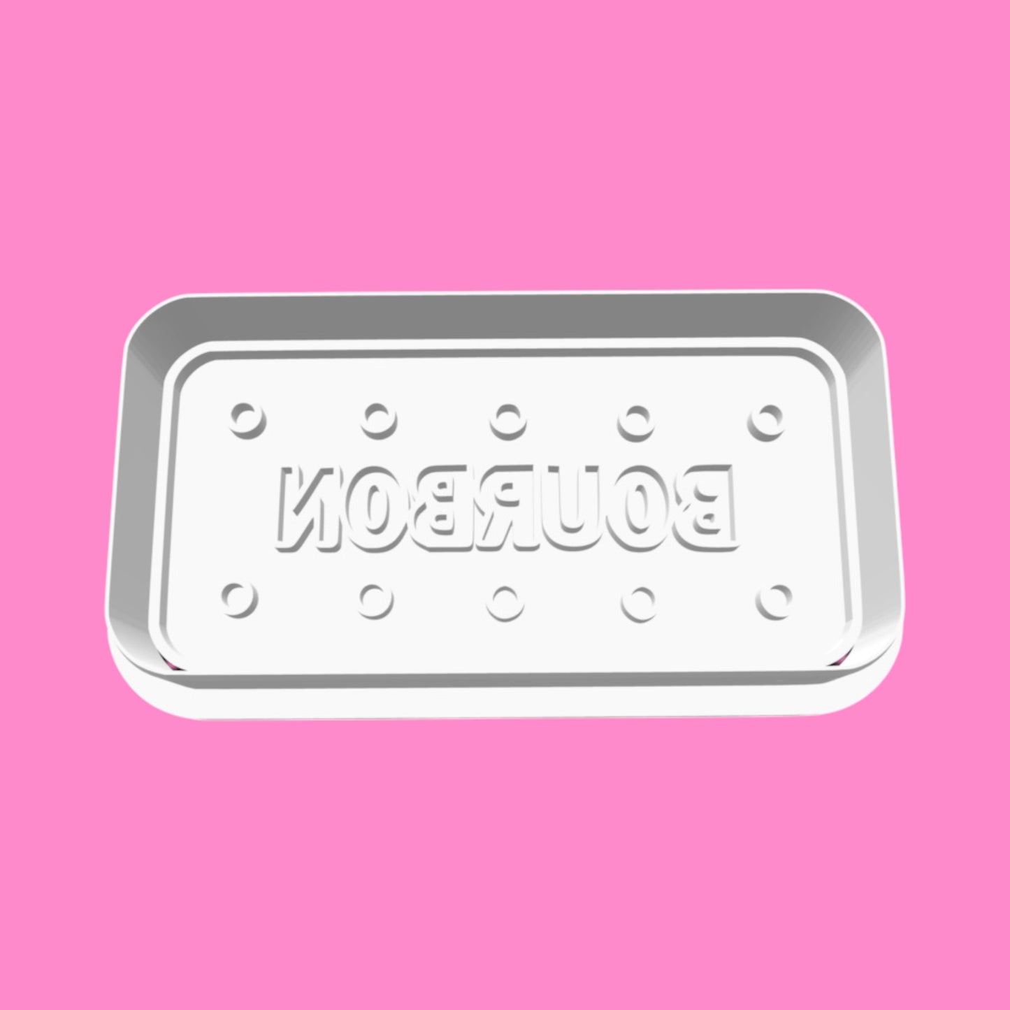 Bourbon Biscuit Cookie Cutter - Traditional British Tea Treat Design