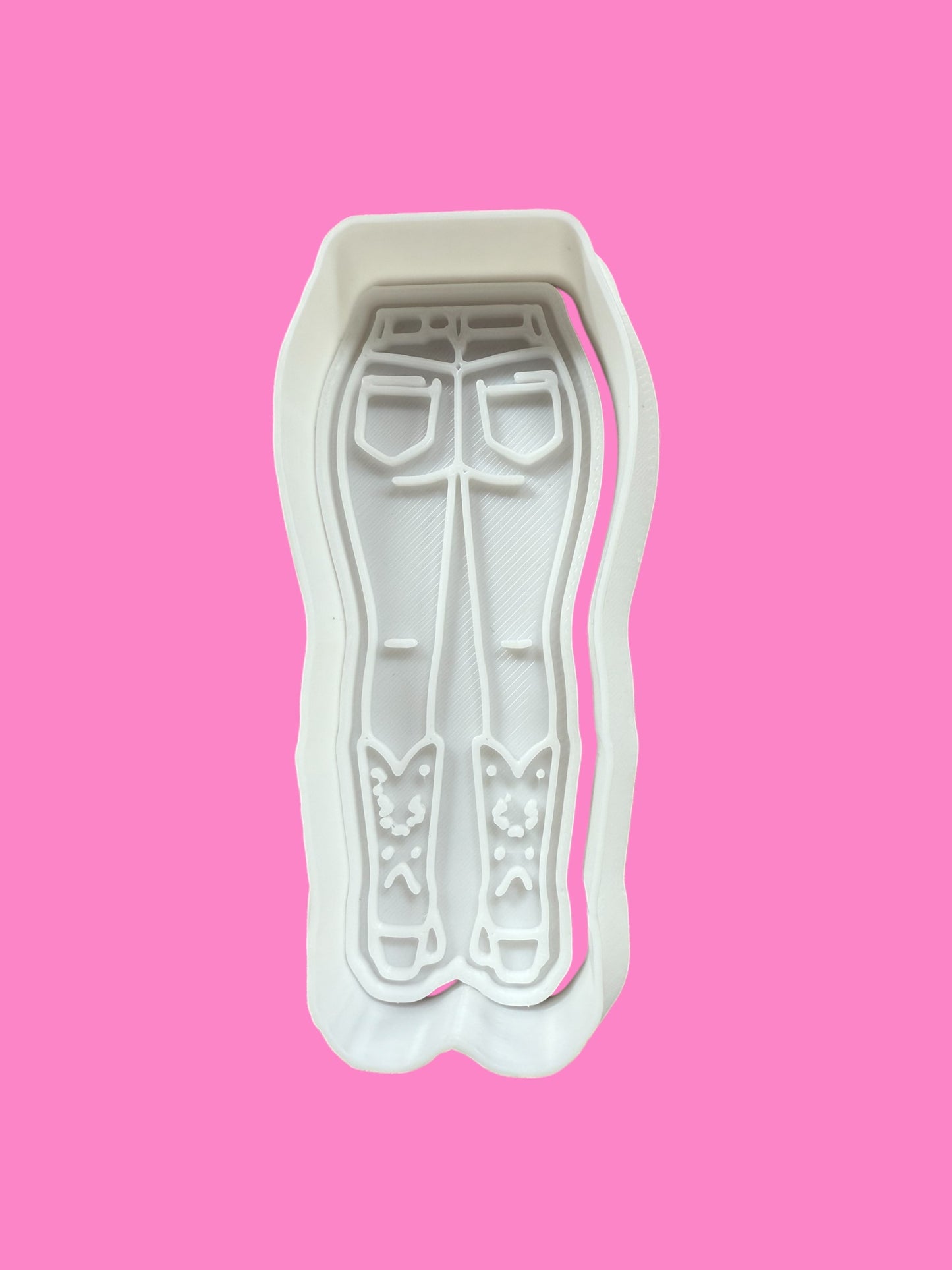 Denim Jeans & Cowgirl Boots Cookie Cutter & Embosser – Western Rodeo Design