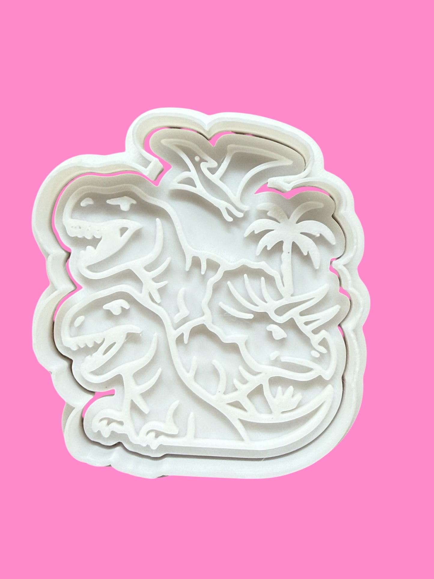 Dinosaur Cookie Cutter & Embosser – Jurassic Baking Design