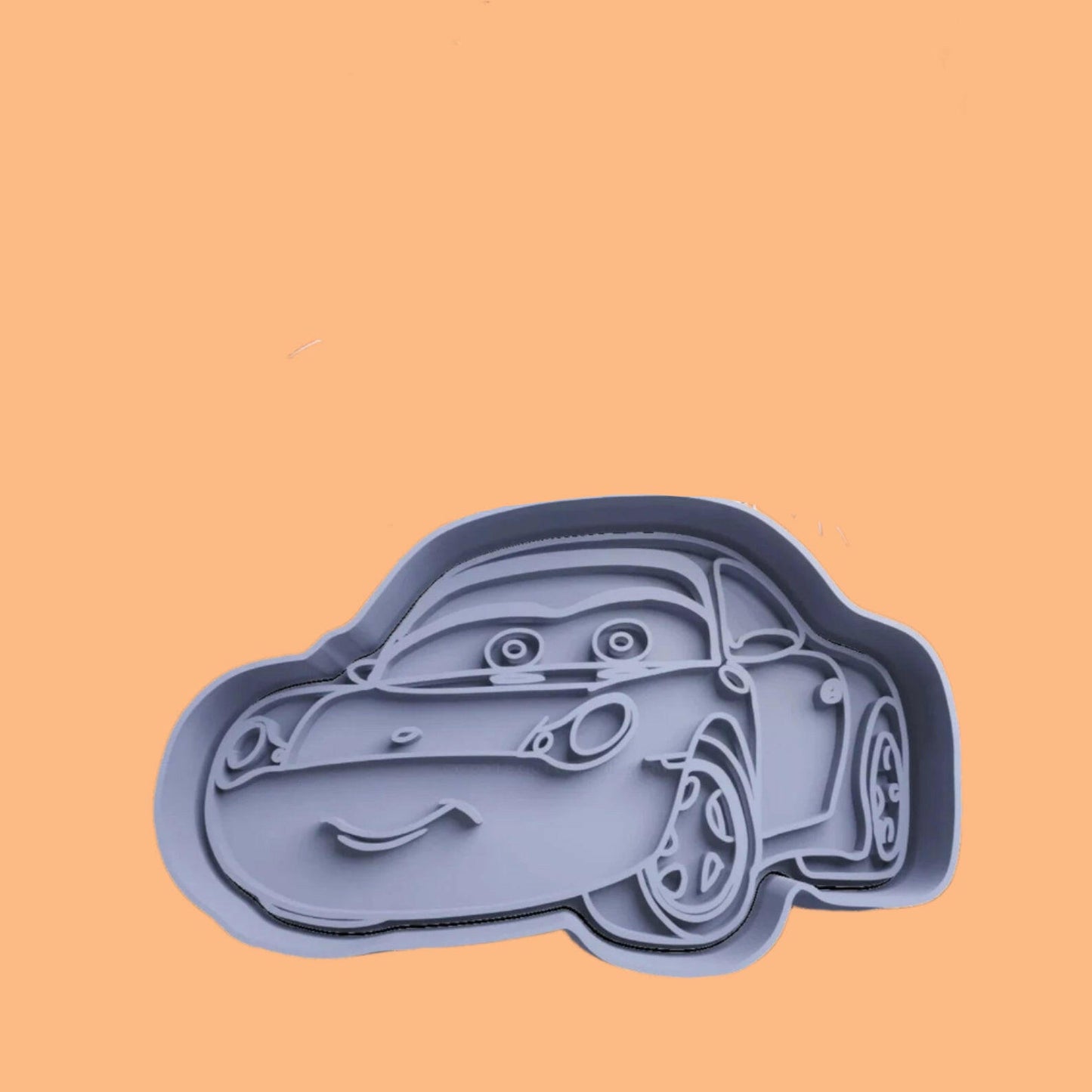 Cars Movie-Inspired Embosser and Cookie Cutter Set – 4-Piece Baking Tools.