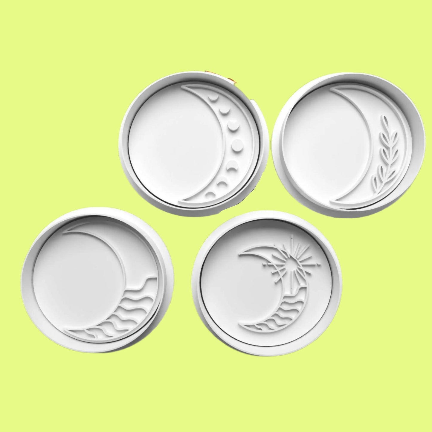 Moon Cookie Cutter and Embosser Set 7cm or 10cm sizes..