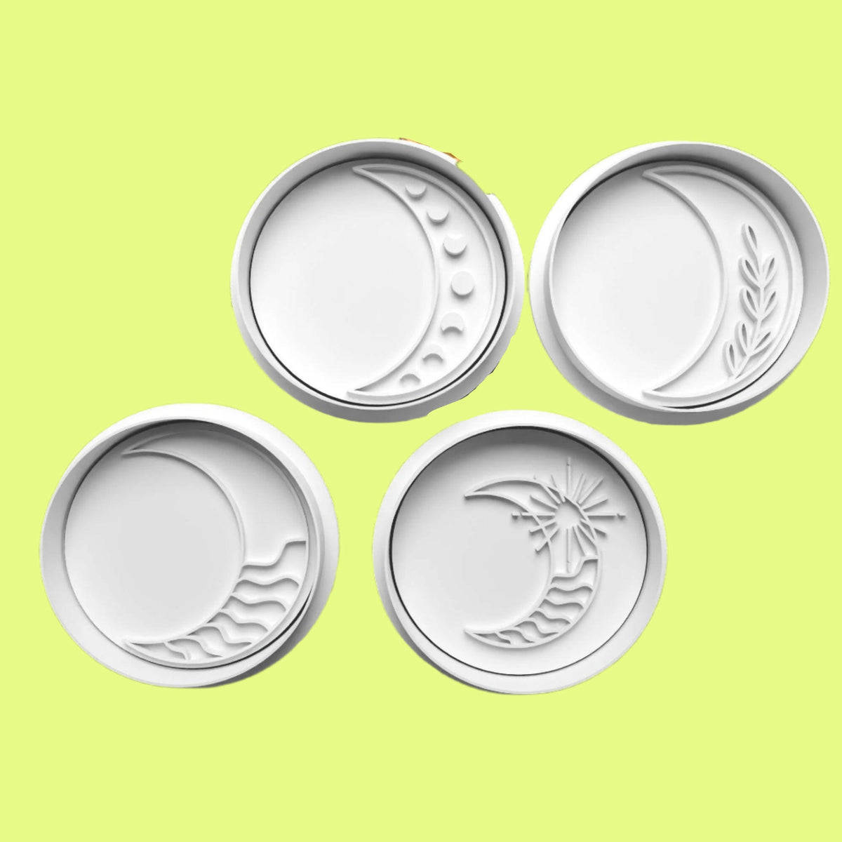Moon Cookie Cutter and Embosser Set 7cm or 10cm sizes..