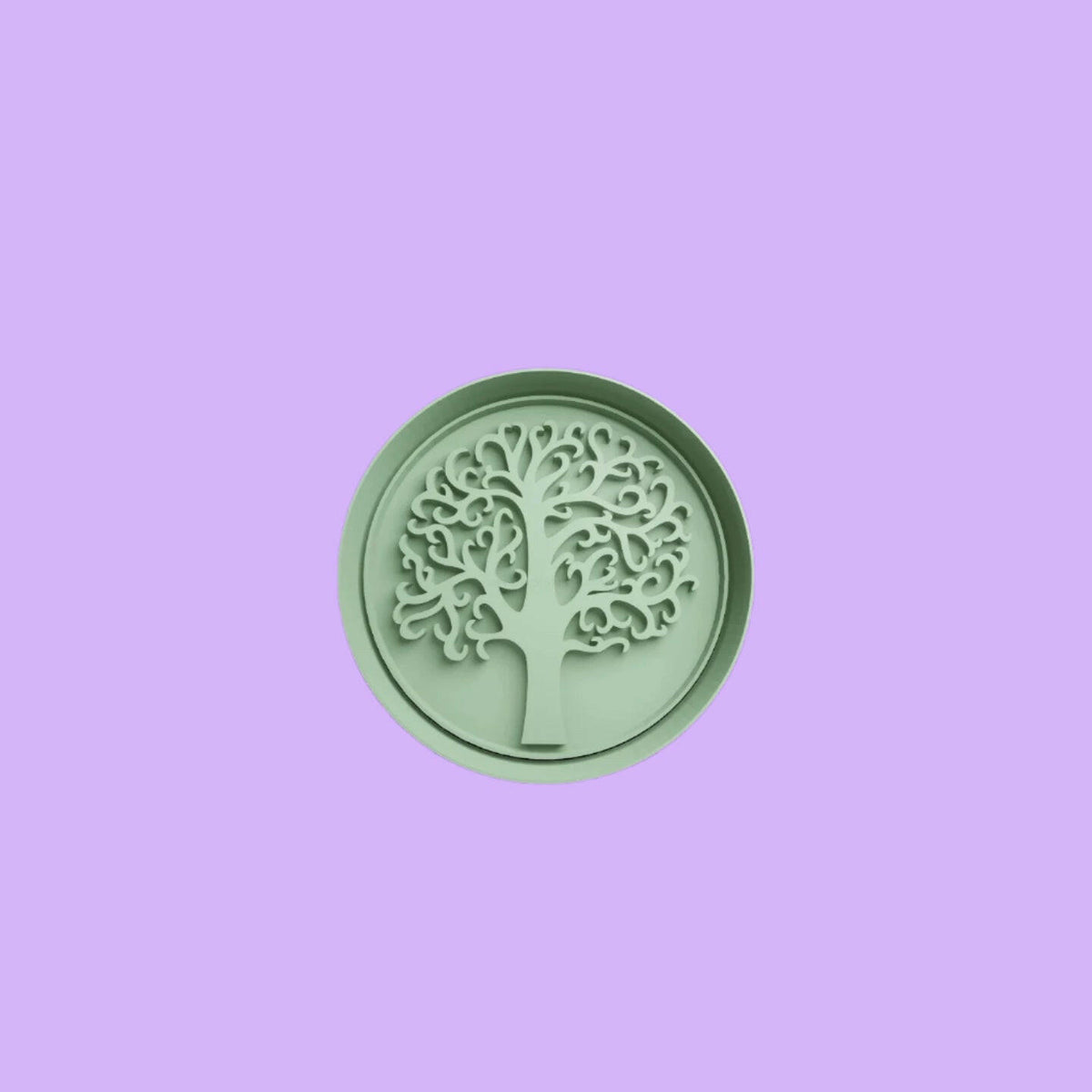 Tree of Life Round Embosser and Cookie Cutter Set – Intricate Design for Baking and Crafts.