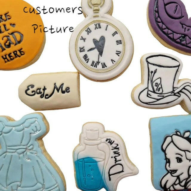 Alice in Wonderland Embosser and Cookie Cutter Set.