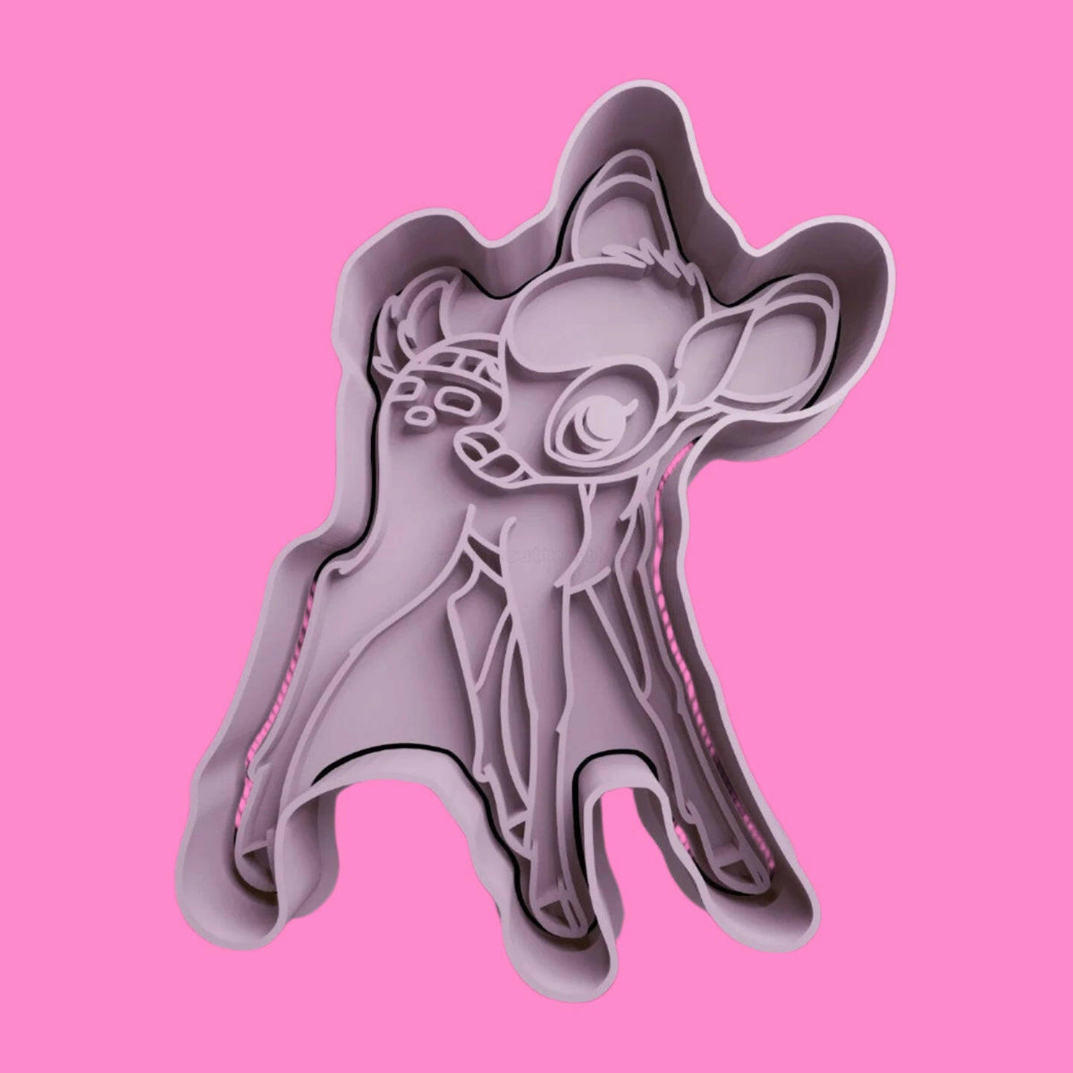 Bambi-Inspired Embosser and Cookie Cutter Set – Set of 6.