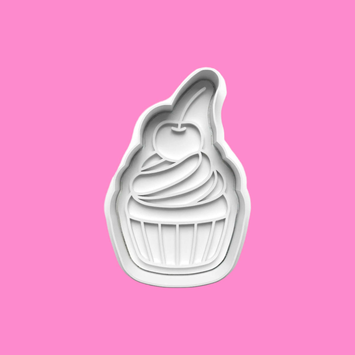 Dessert Doughnut Lolly Cookie or Clay Cutter and Embosser Stamp Set in 7cm or 10cm sizes..