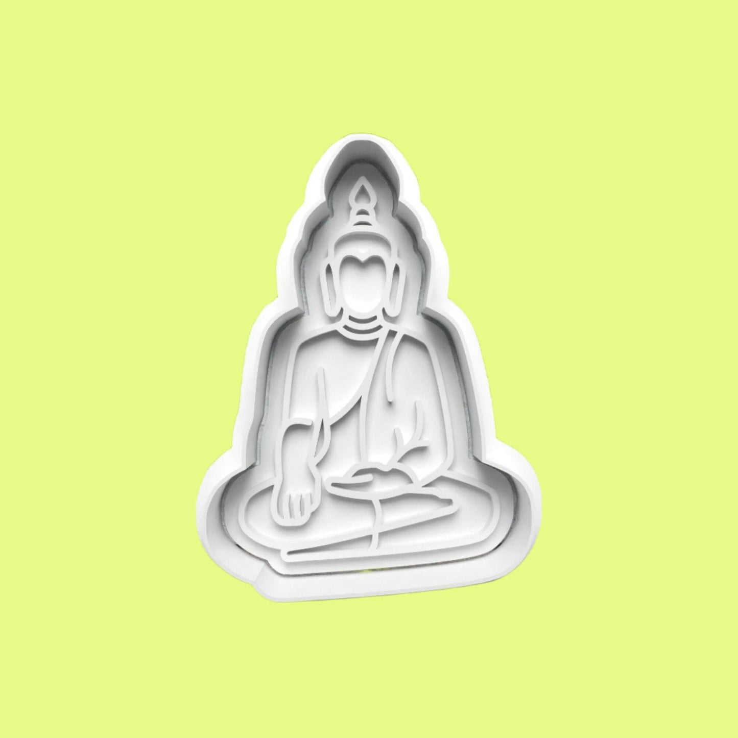 Buddhism-Inspired Embosser and Cookie Cutter Set – 4-Piece Spiritual Baking Tools.