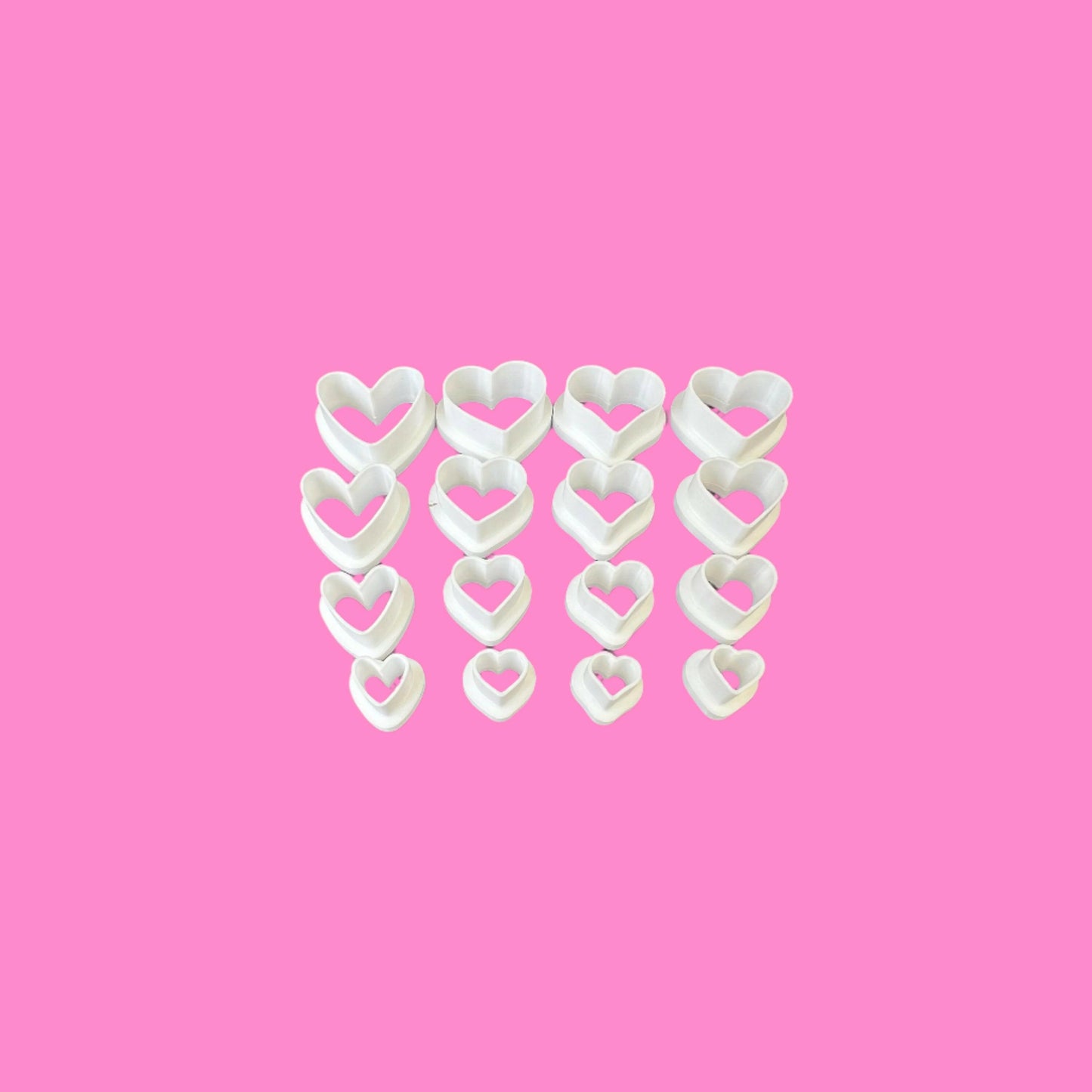 Organic Heart Mini Clay Cutter / Polymer Clay Cutters / Micro Cutters / Earring Making / Clay Tools.