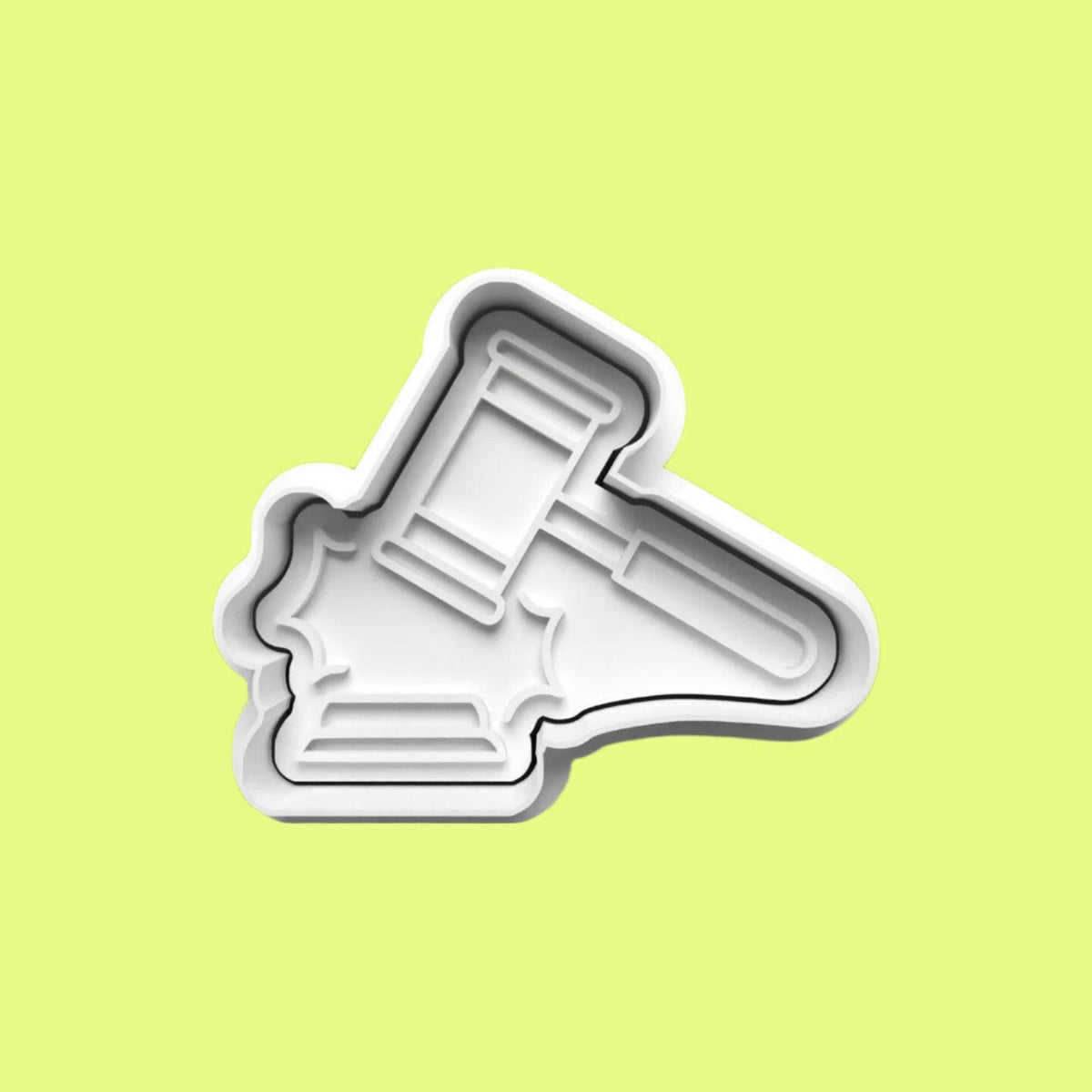 Law and Justice Courtroom Cookie Cutter and Embosser Stamp Complete Set.