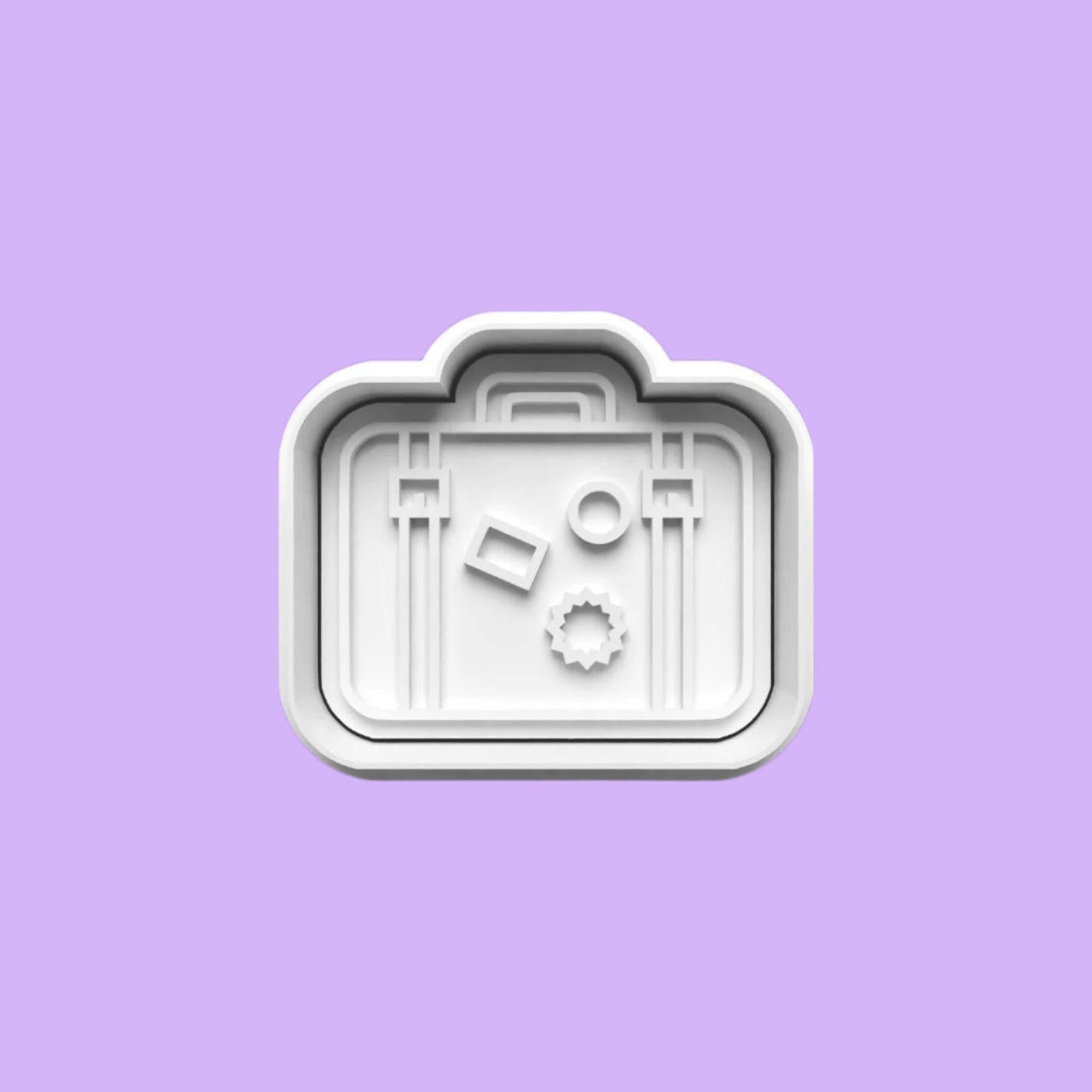 Happy Retirement Cookie Cutter and Embosser Stamp Set in 7cm or 10cm sizes..