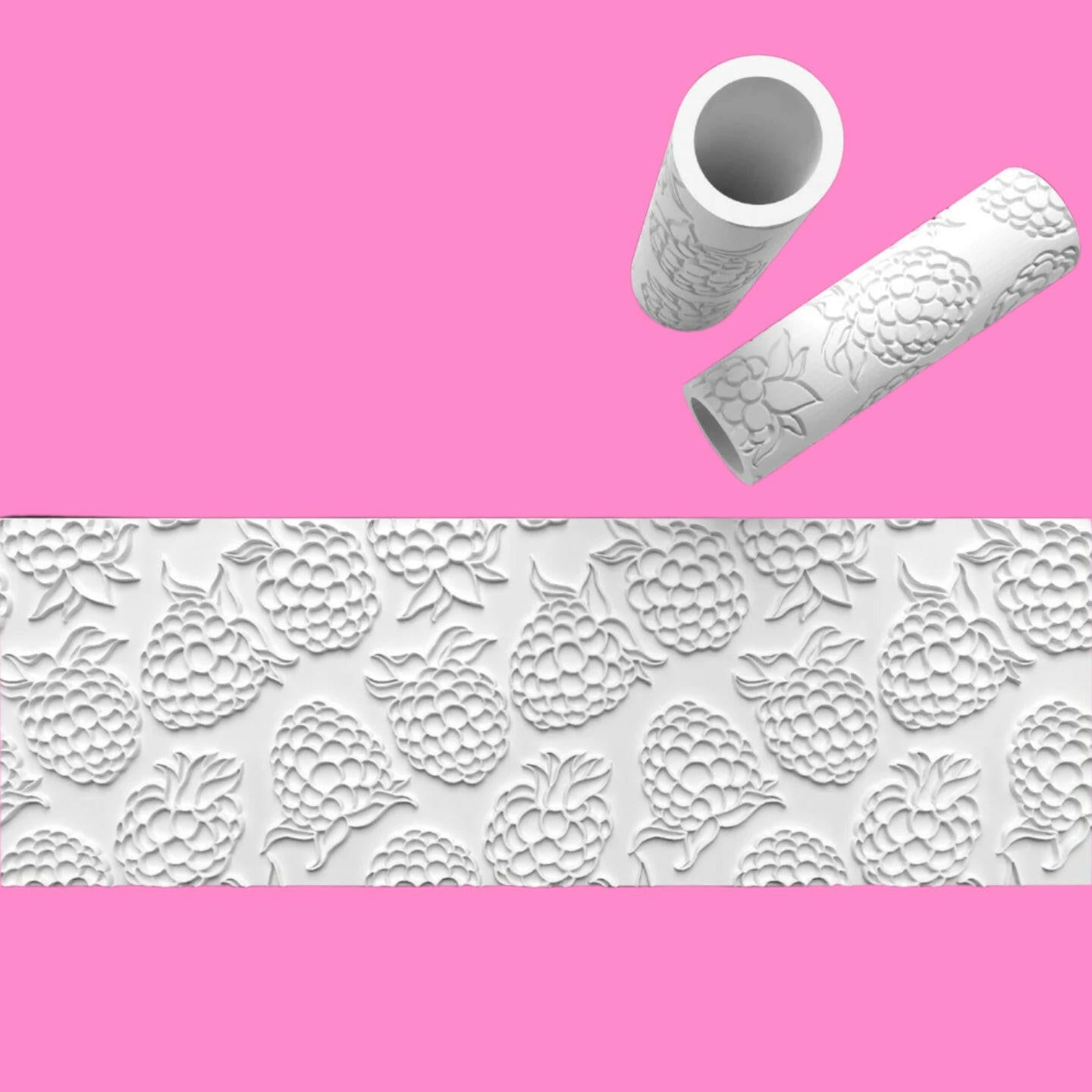 Berry Textured Rolling Pin – Emboss or Outboss Variations.